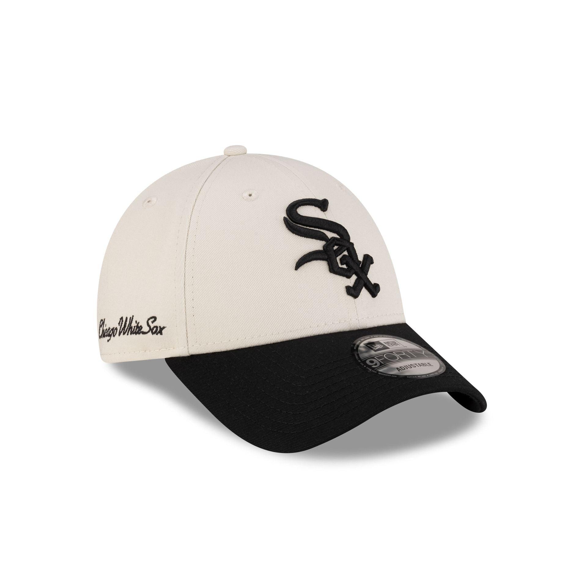 Chicago White Sox Side Script 9FORTY Adjustable Hat Male Product Image