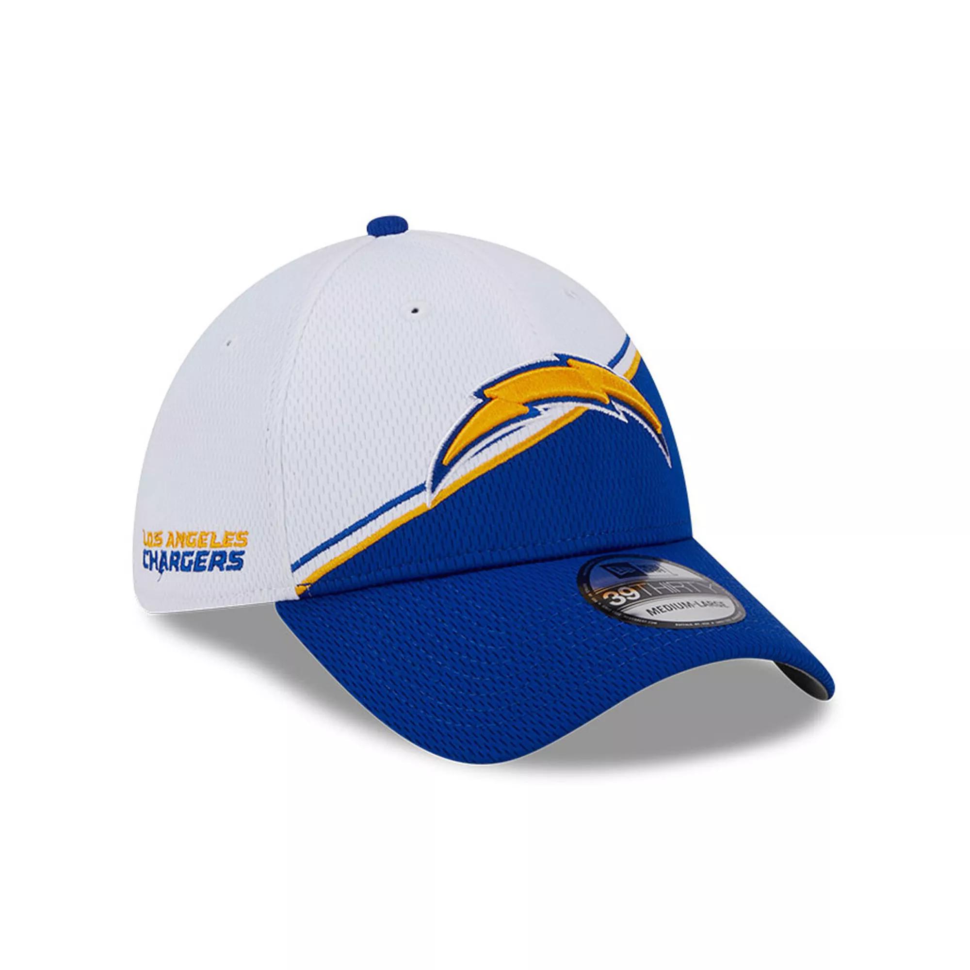 Men's New Era  White/Blue Los Angeles Chargers 2023 Sideline 39THIRTY Flex Hat, Size: Medium/Large Product Image