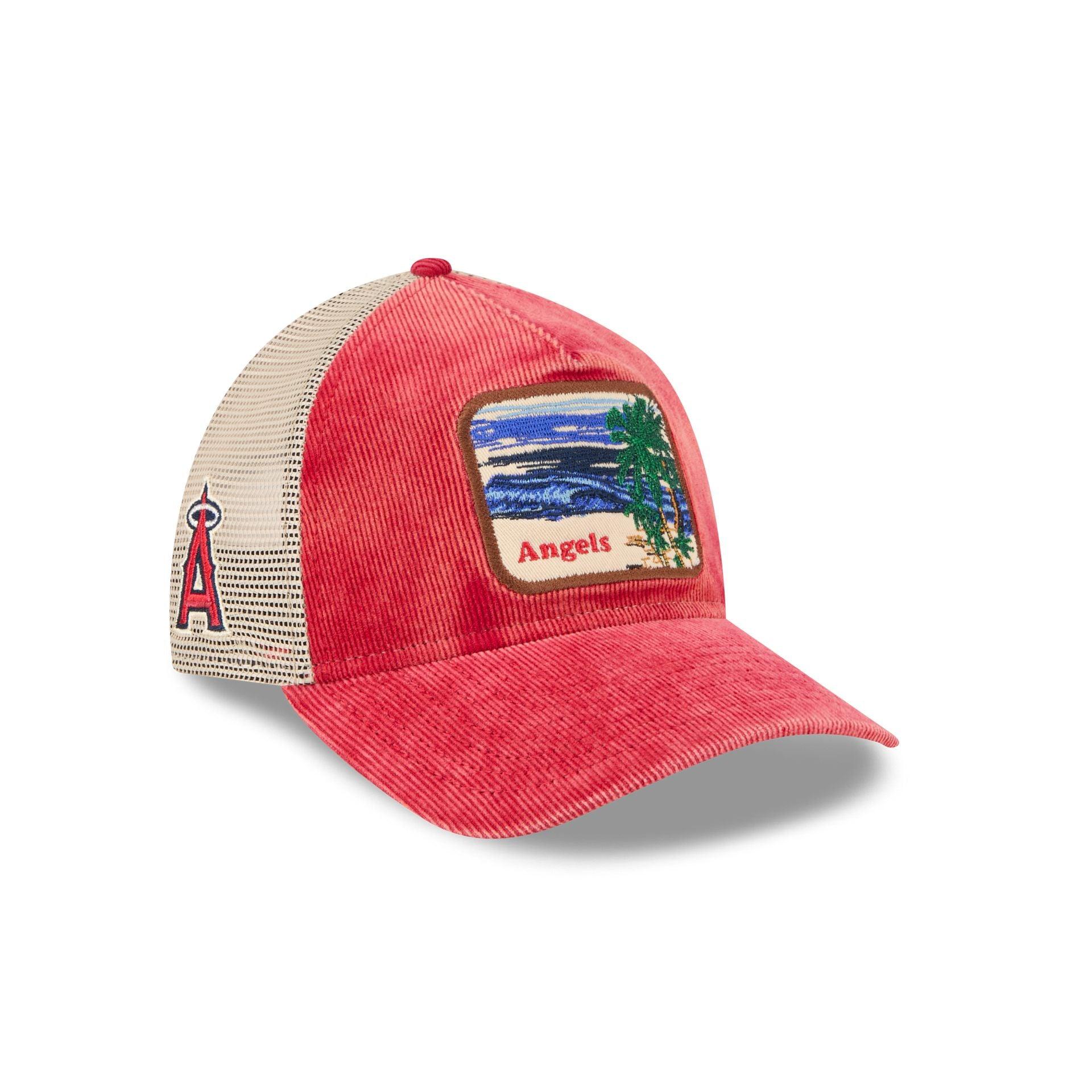 Los Angeles Angels Vintage Landscape 9TWENTY A-Frame Trucker Hat Male Product Image