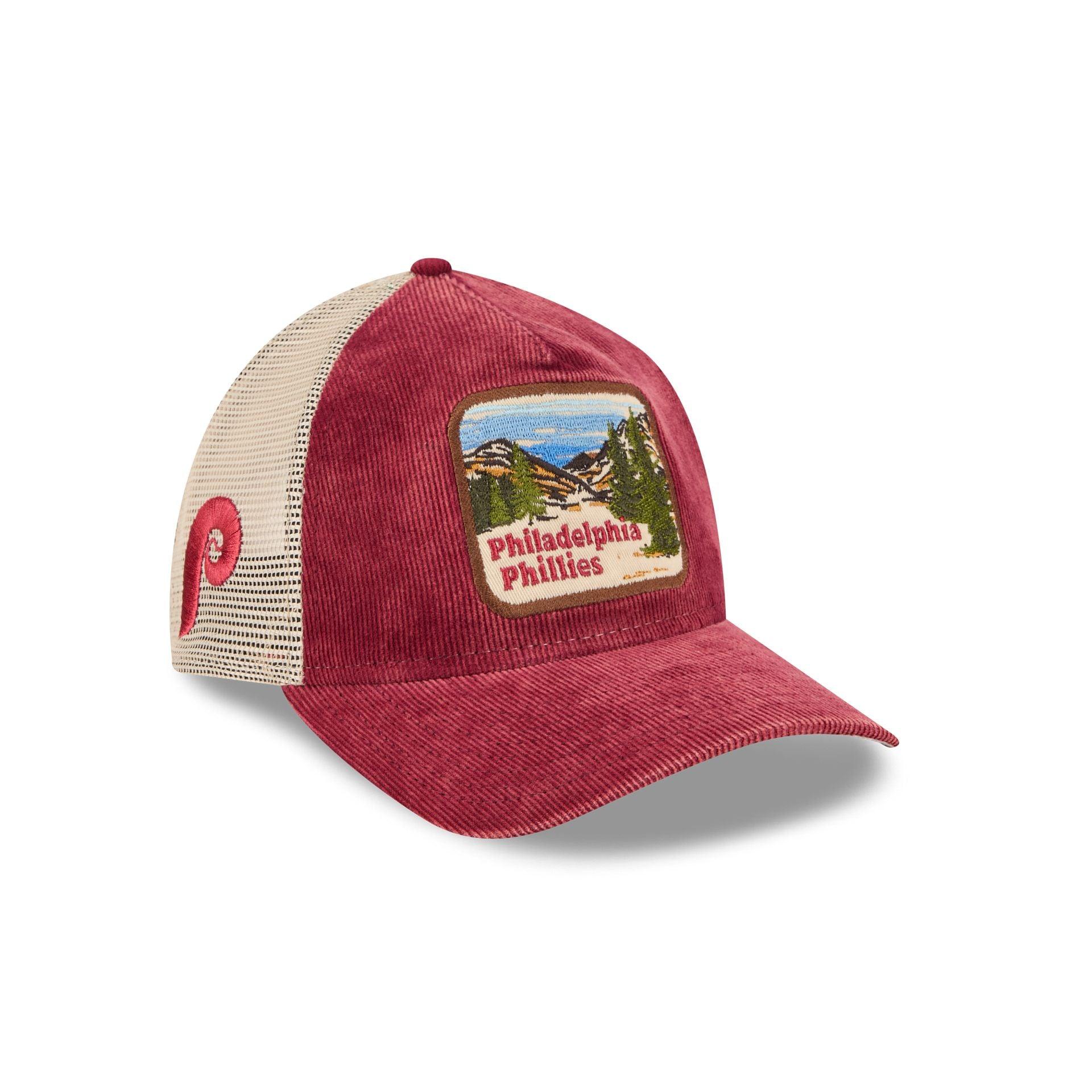 Philadelphia Phillies Vintage Landscape 9TWENTY A-Frame Trucker Hat Male Product Image