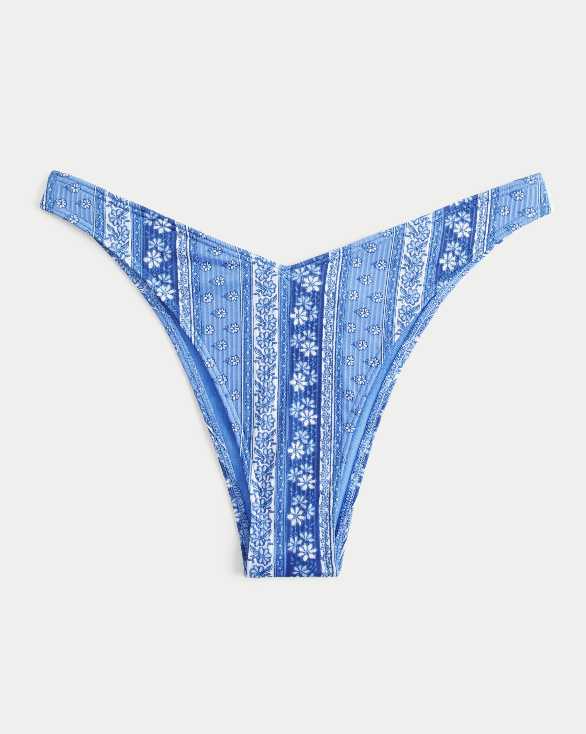 Ribbed High-Leg Cheekiest Bikini Bottom Product Image