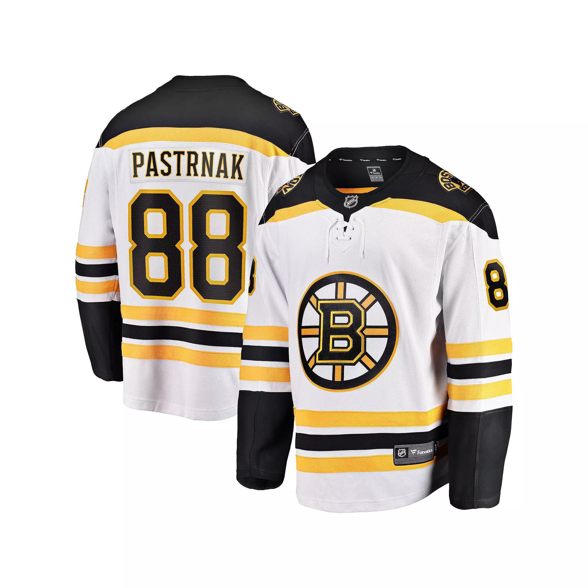 Mens Fanatics Branded David Pastrnak Boston Bruins Away Premier Breakaway Player Jersey Product Image