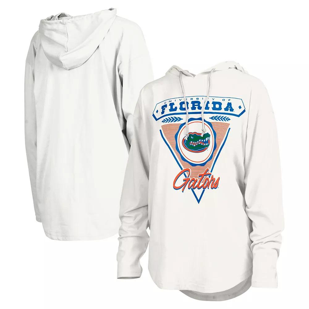 Women's Pressbox White Florida Gators San Bruno Hoodie Long Sleeve T-Shirt, Size: 2XL Product Image