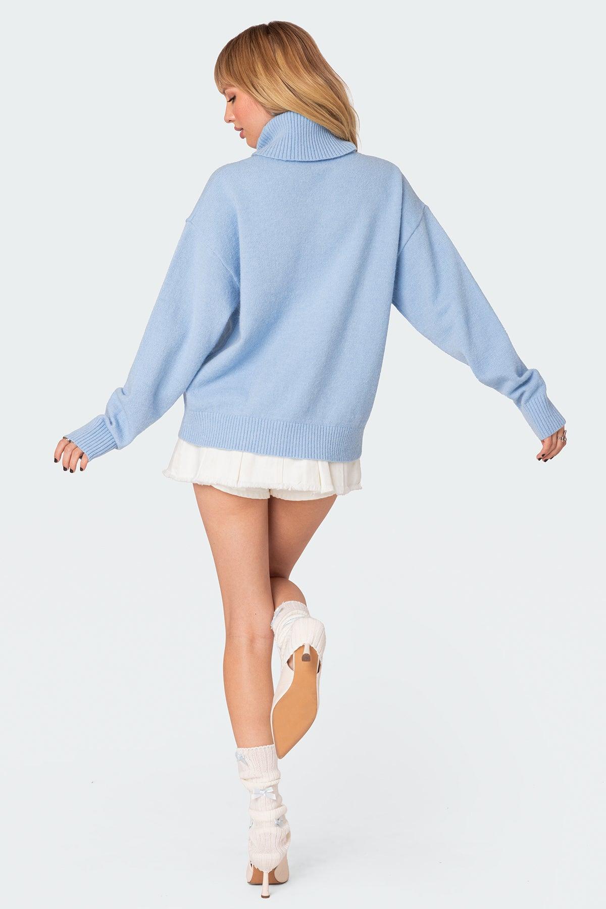 Isabelle Oversized Turtle Neck Sweater Product Image