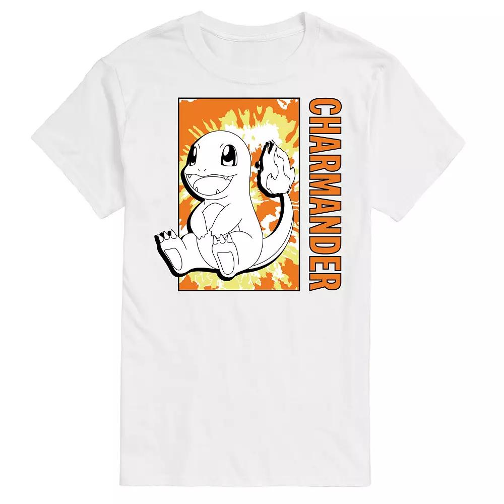 Men's Pokemon Tie Dye Charmander Tee,  Product Image