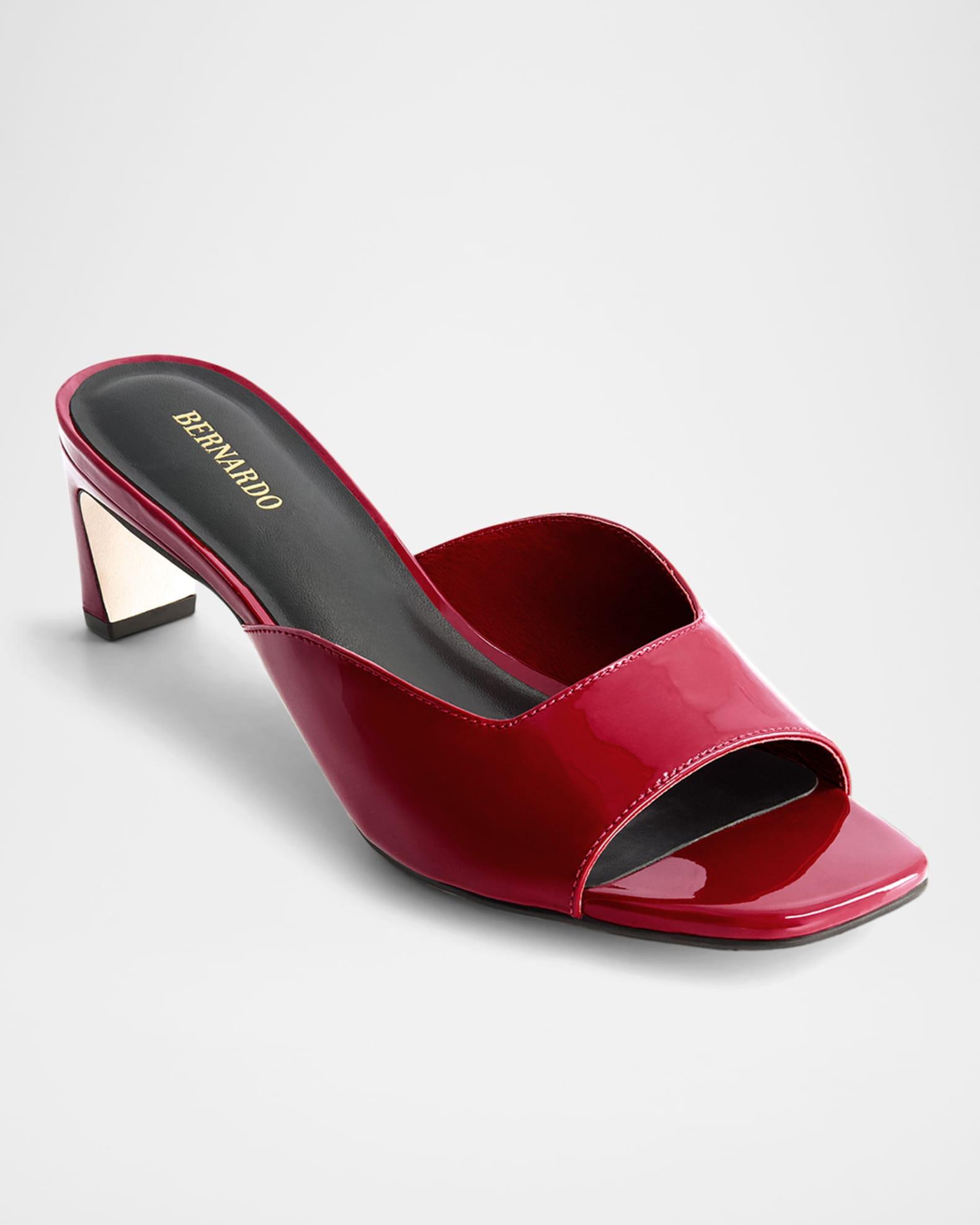 Patent Leather Mule Sandals Product Image