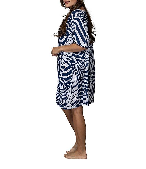 Jantzen Wild Mid V-Neck Tunic Swim Cover-Up Product Image