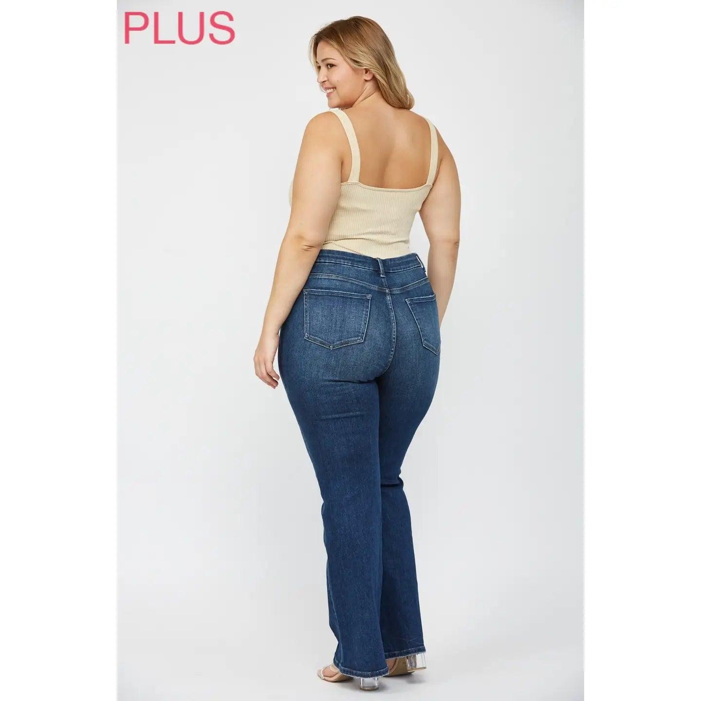 Mica Denim High Rise Boot Cut Denim Jeans Product Image