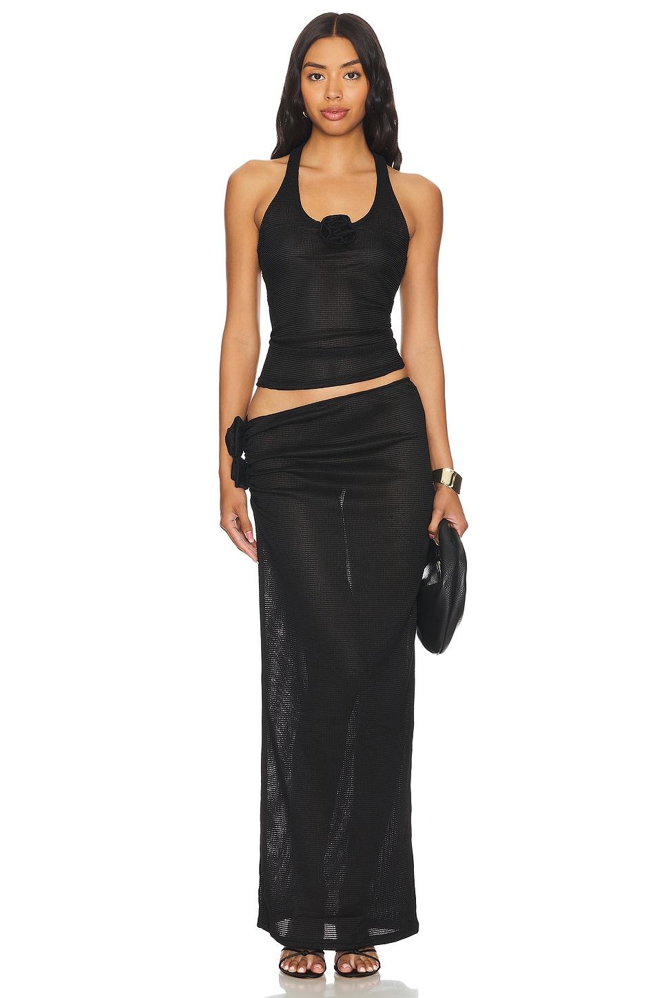 Soul Mate Maxi Skirt in Onyx LIONESS Product Image