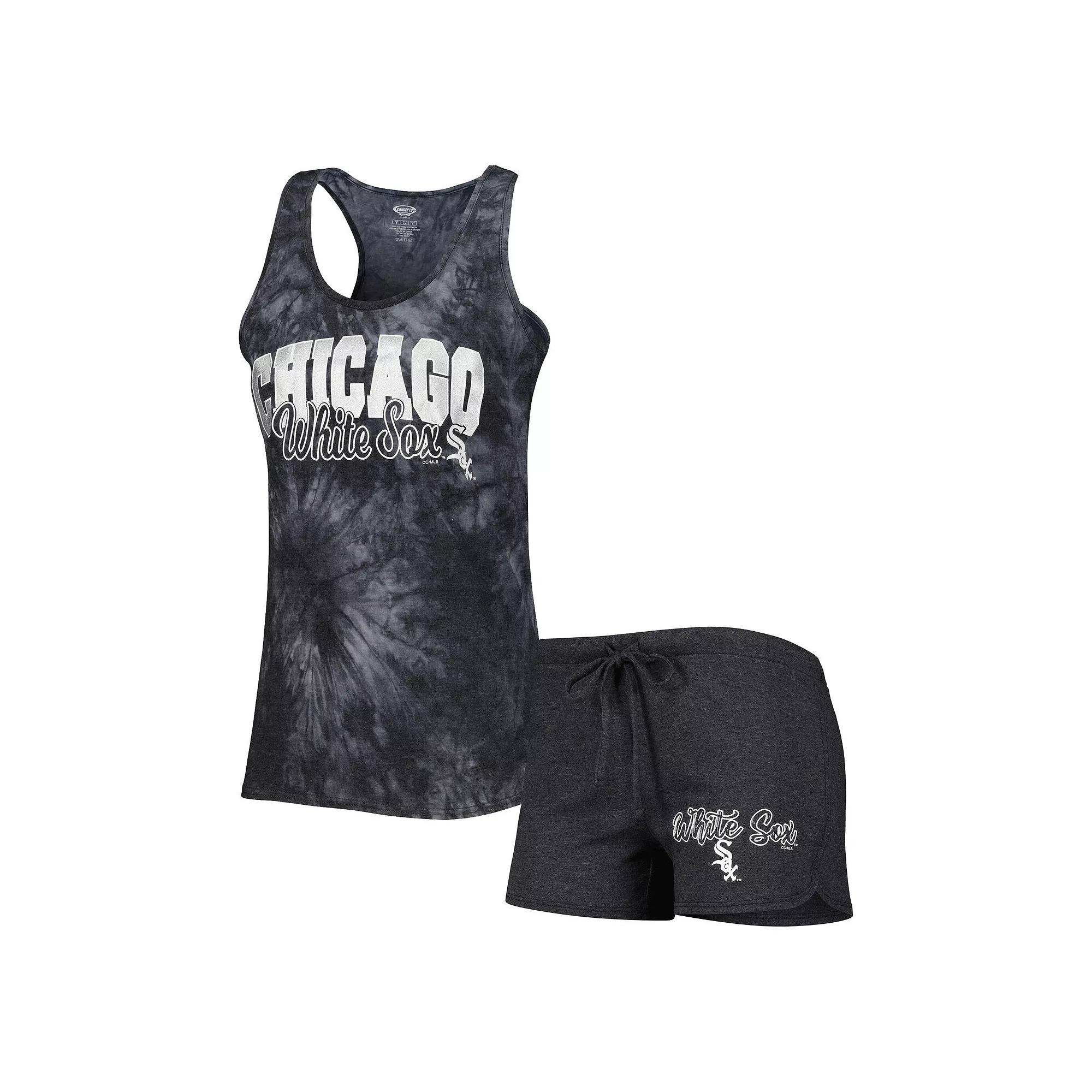 Women's Concepts Sport Charcoal Chicago White Sox Billboard Racerback Tank & Shorts Sleep Set,  Product Image