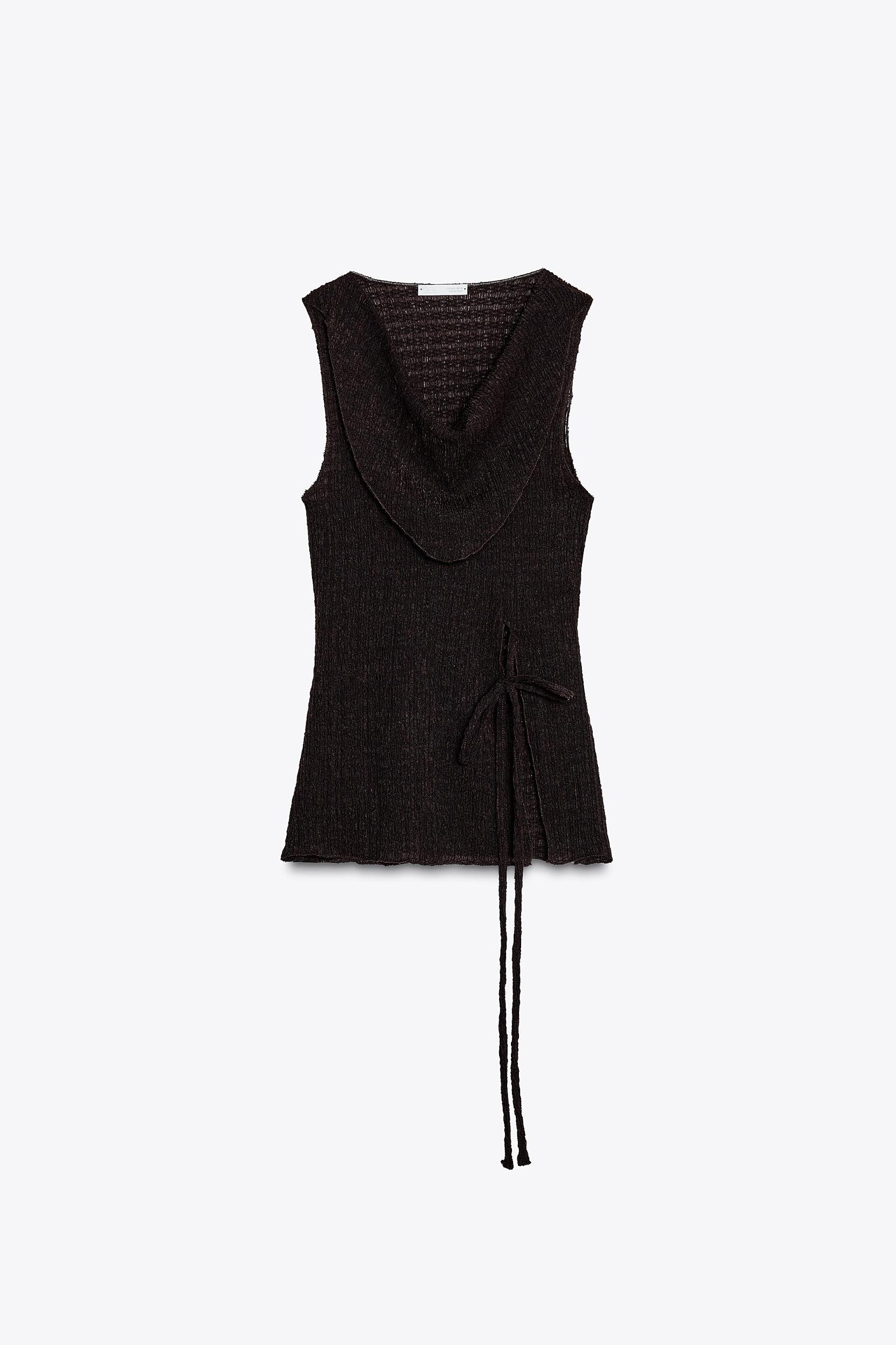 TEXTURED BELT TOP Product Image