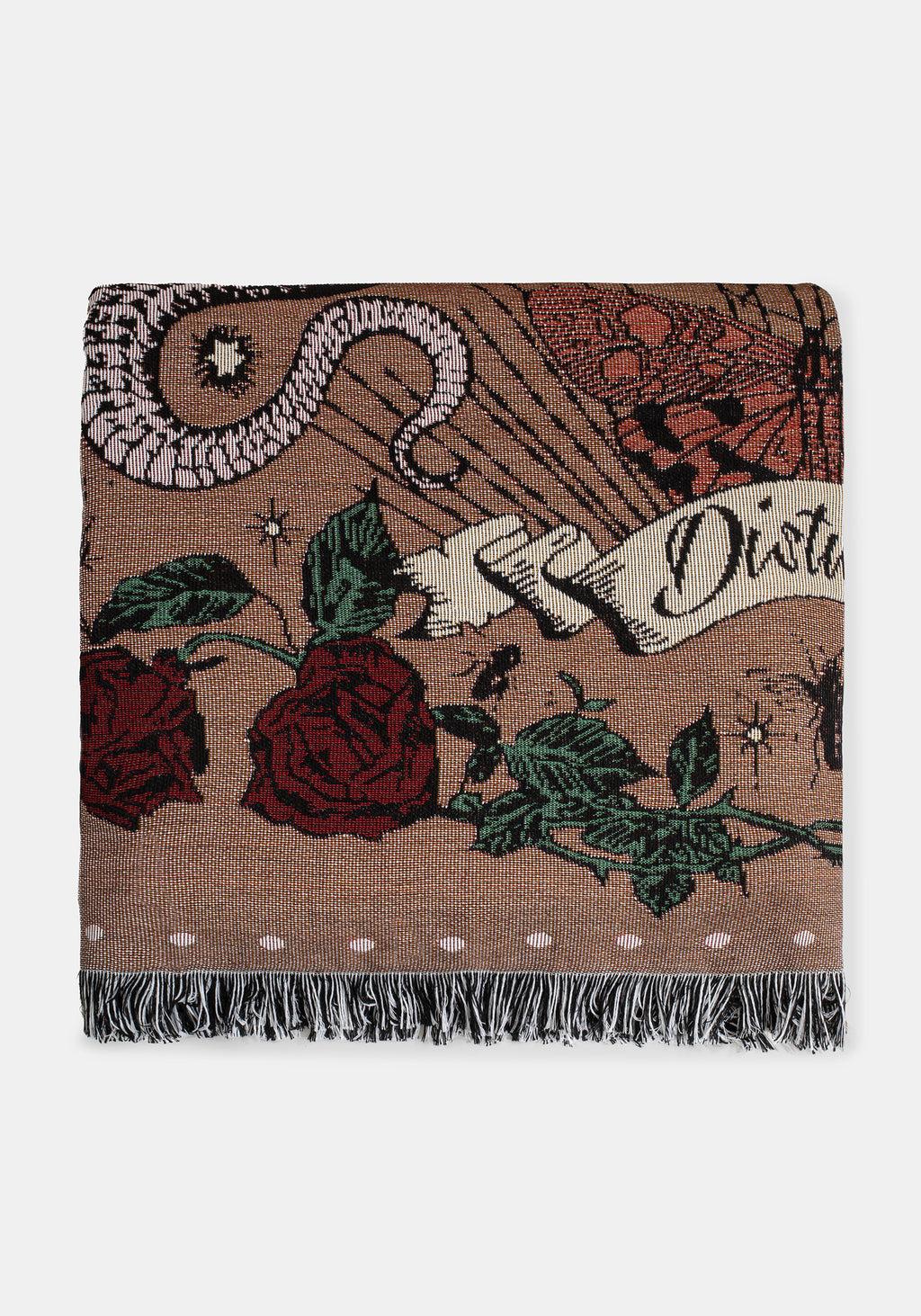 Paramour Tattoo Print Tapestry Blanket Product Image