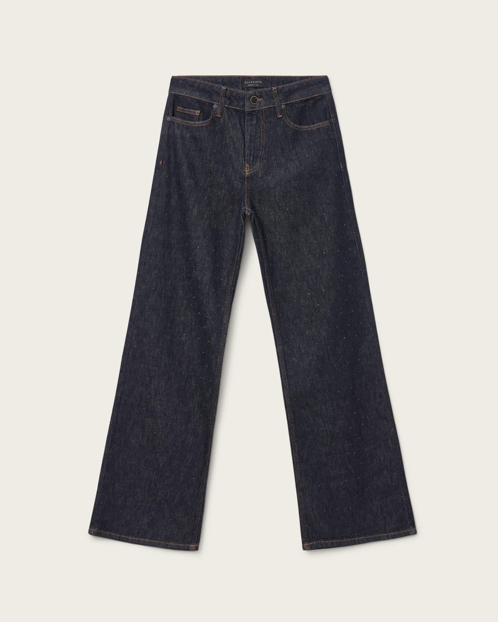 Ember Sparkle Embellished Jeans RAW INDIGO BLUE | ALLSAINTS US Product Image