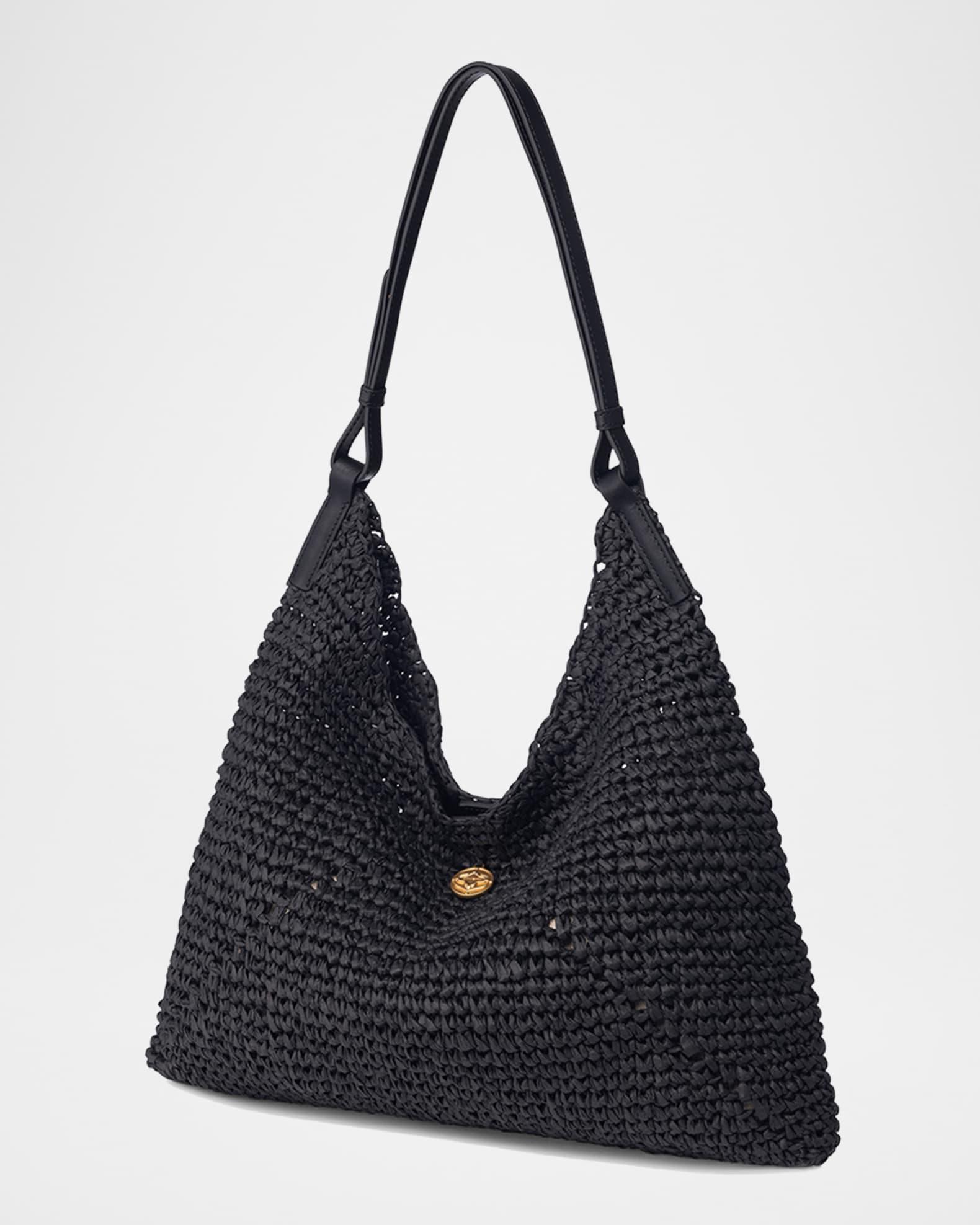Triangle Crochet Raffia Shoulder Bag Product Image
