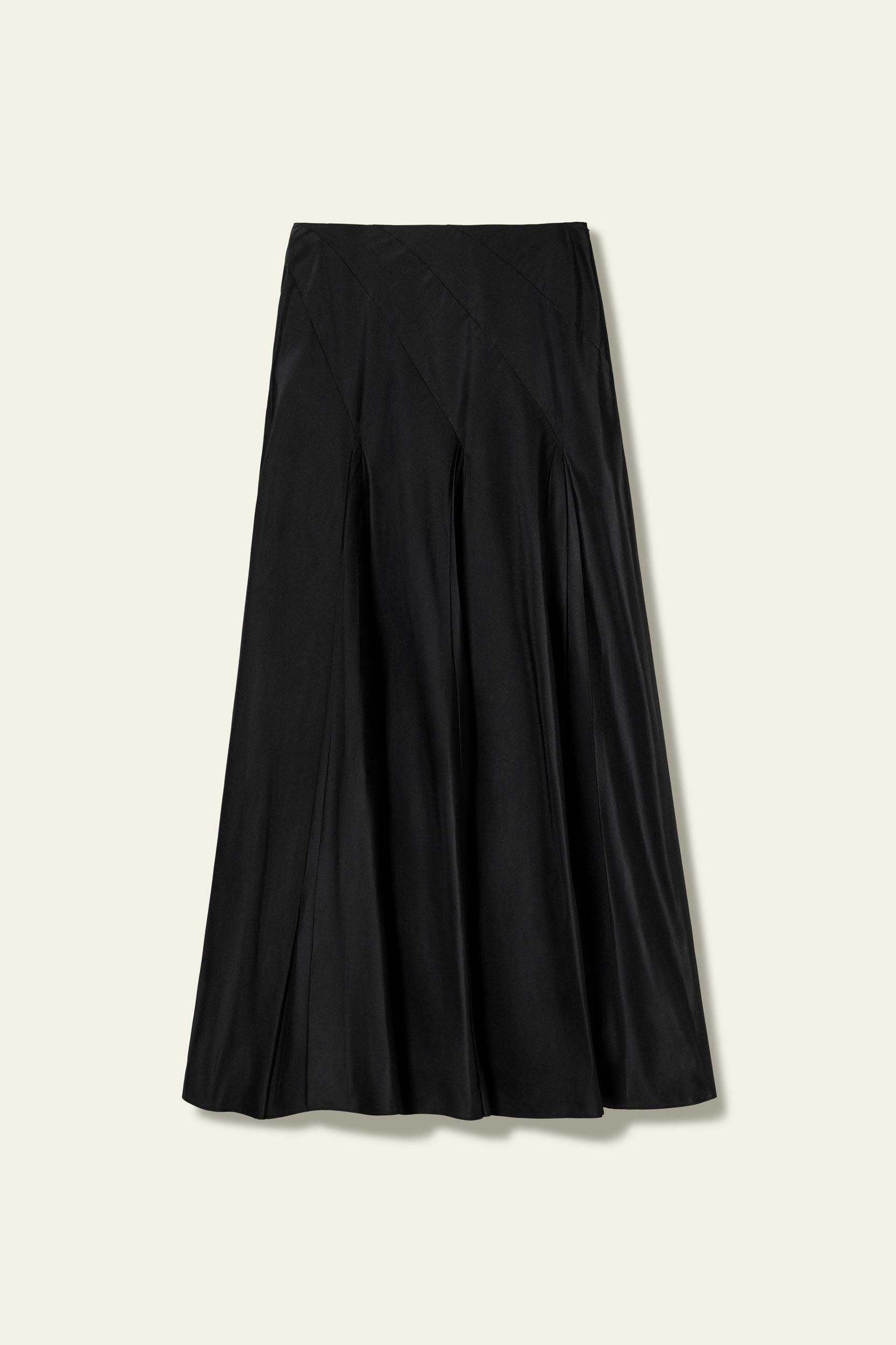 Mid Rise Silk Taffeta Circle Skirt Product Image