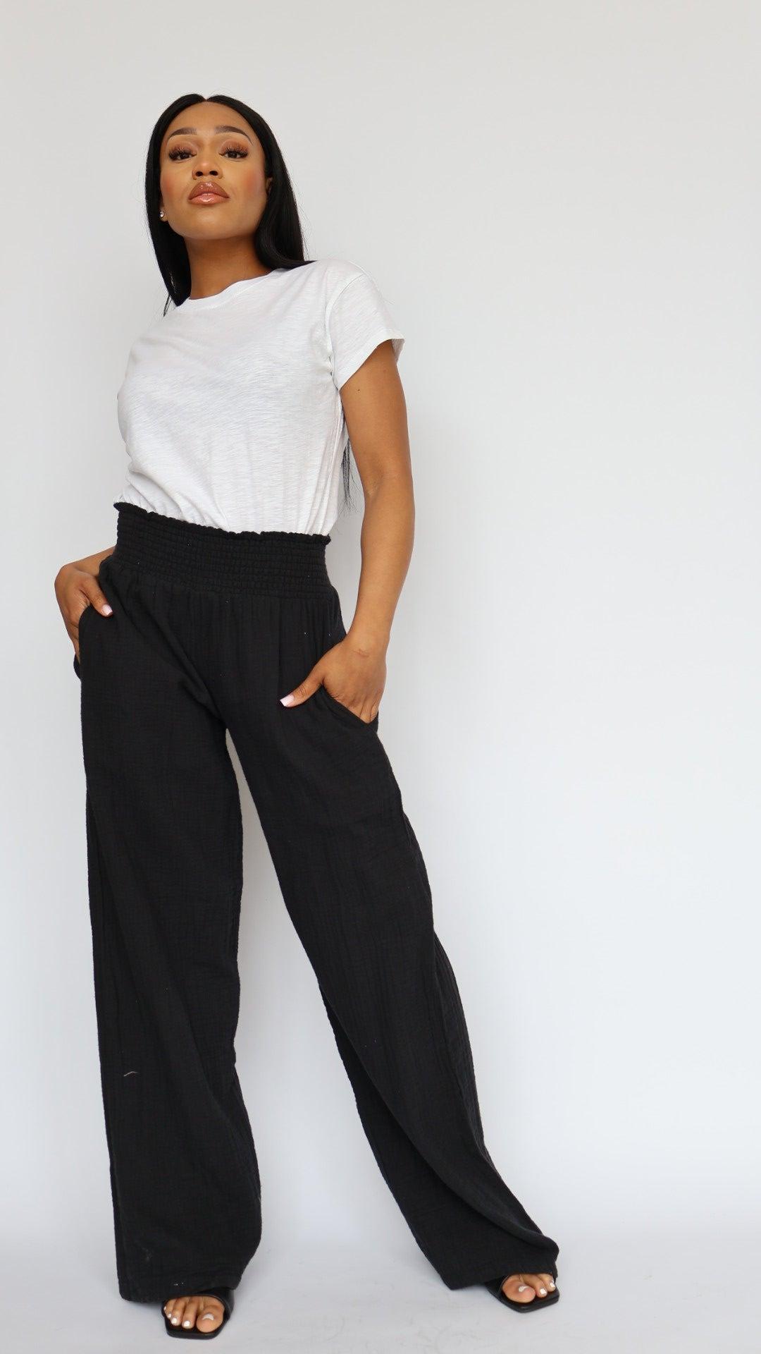 Gauze Wide Leg Pant Product Image