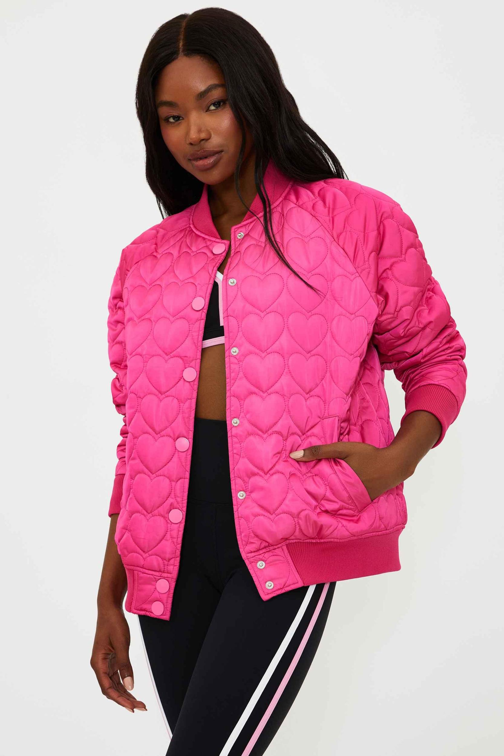 Flight Jacket Fuchsia Heart Product Image