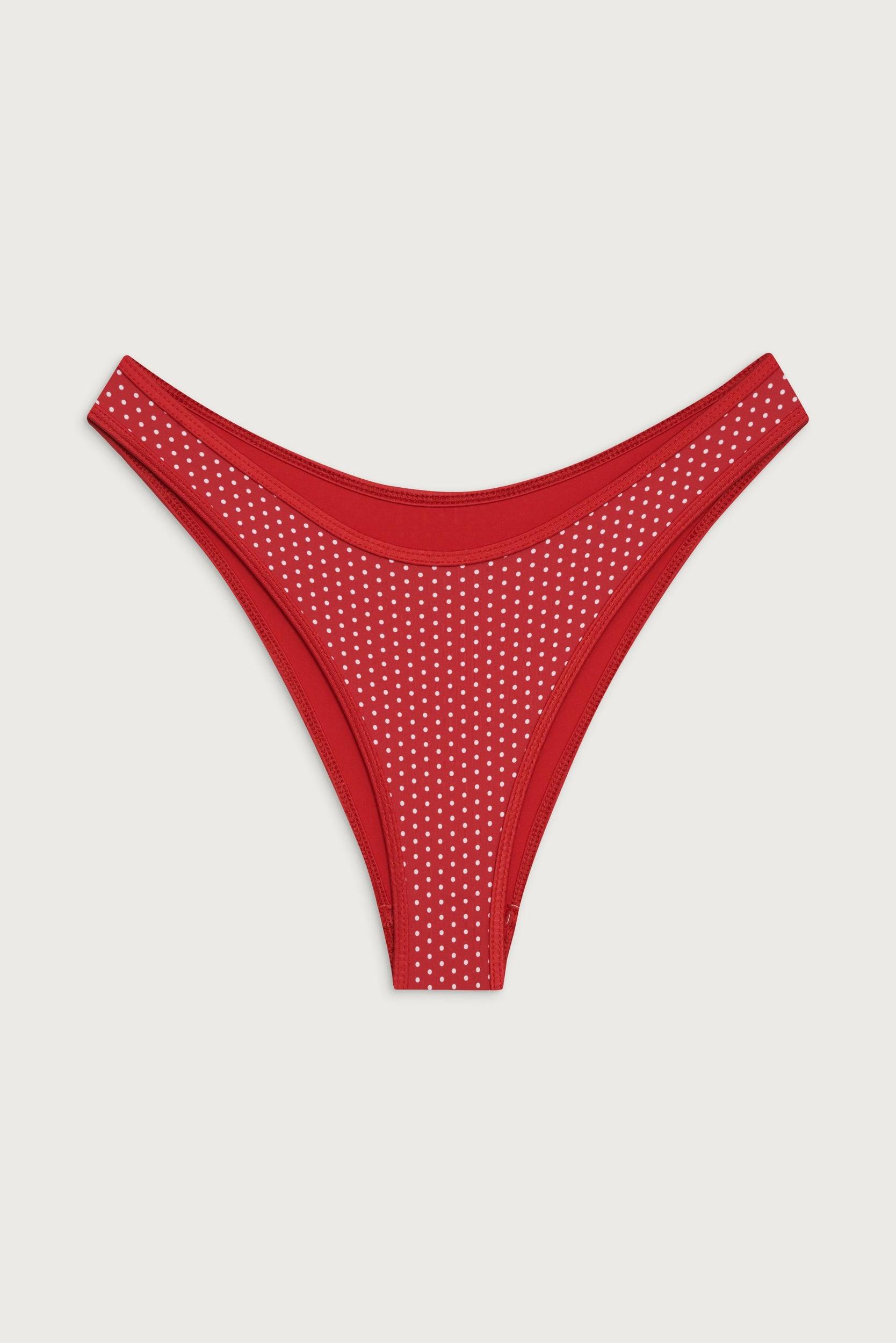 Dove Classic Bikini Bottom - Scarlet Dot Product Image