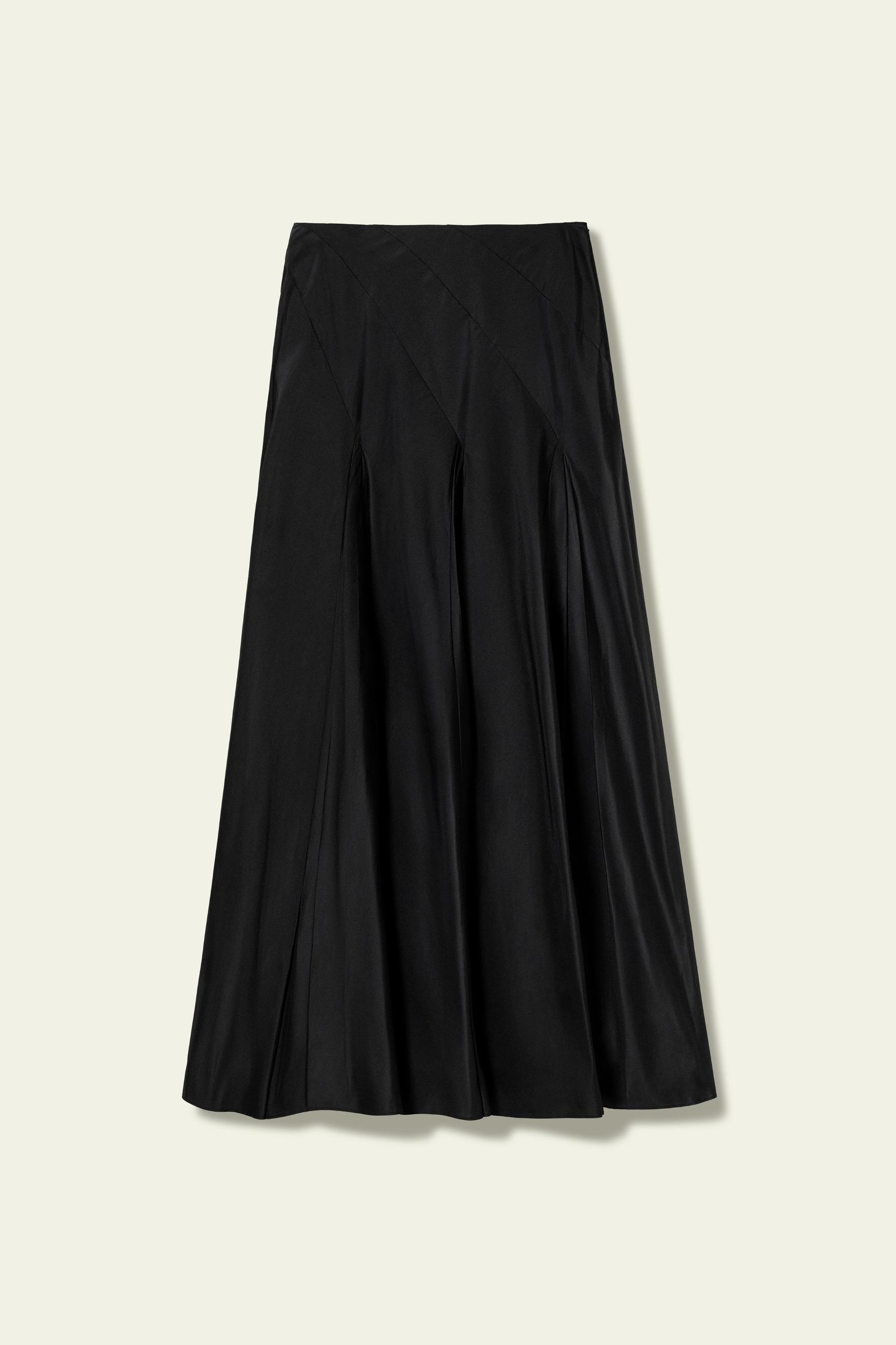 Mid Rise Silk Taffeta Circle Skirt Product Image