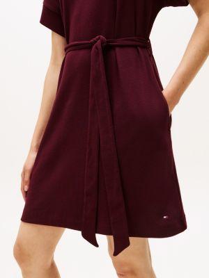 Gold Crest Logo Belted T-Shirt Dress Product Image