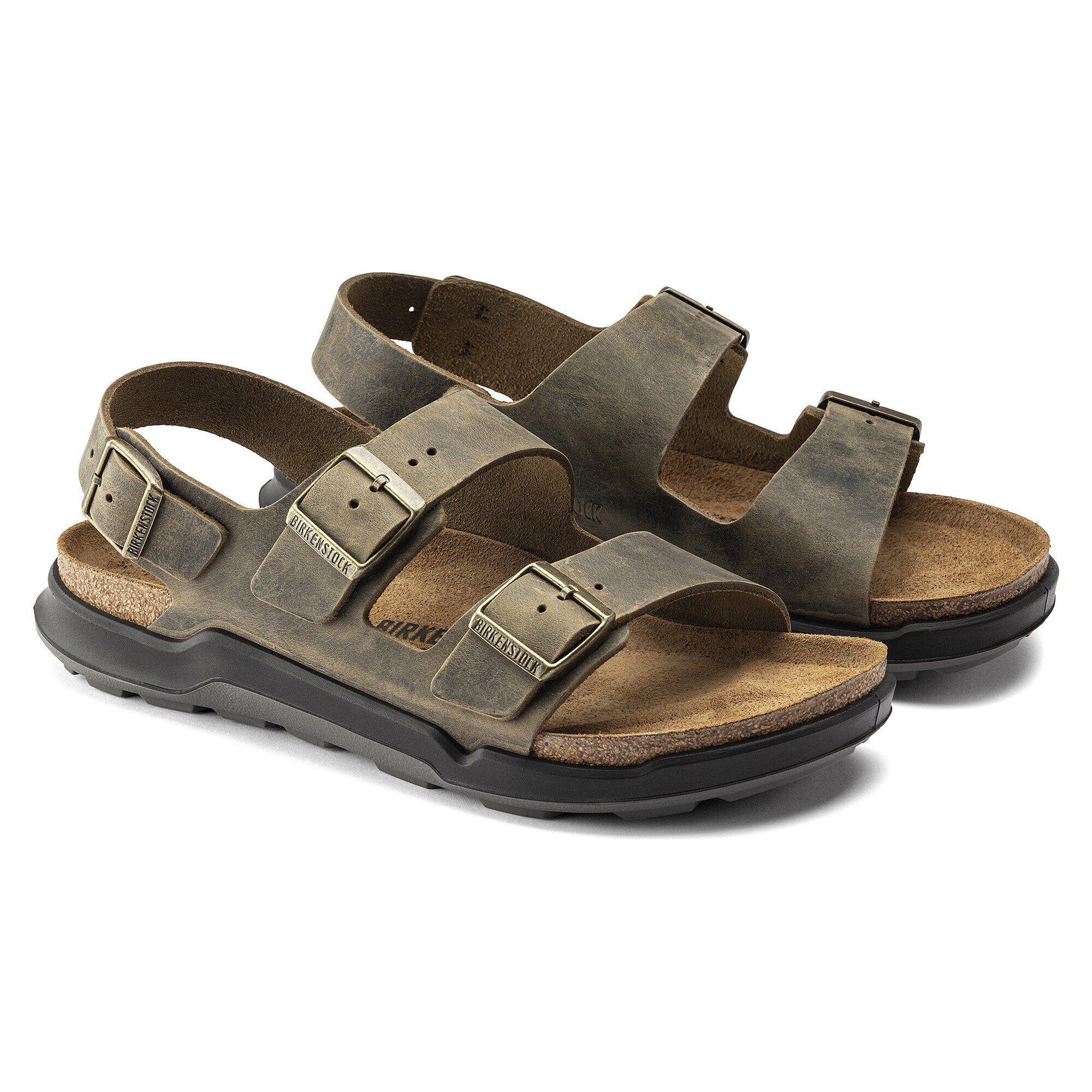 Birkenstock Milano CT Men Oiled Leather Black Male Product Image