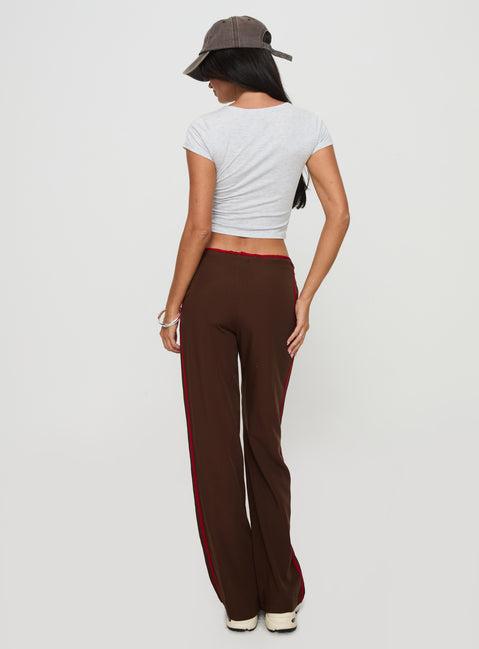 Maranie Pants Brown / Red Product Image