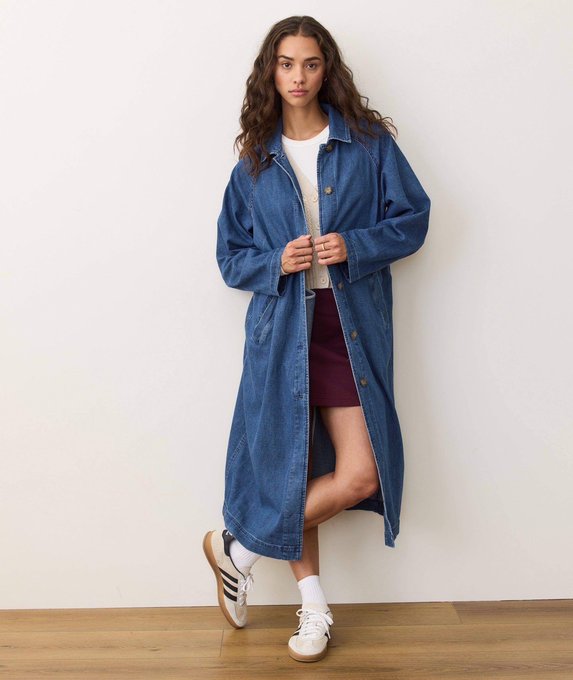 Hayes Denim Trench Coat Product Image