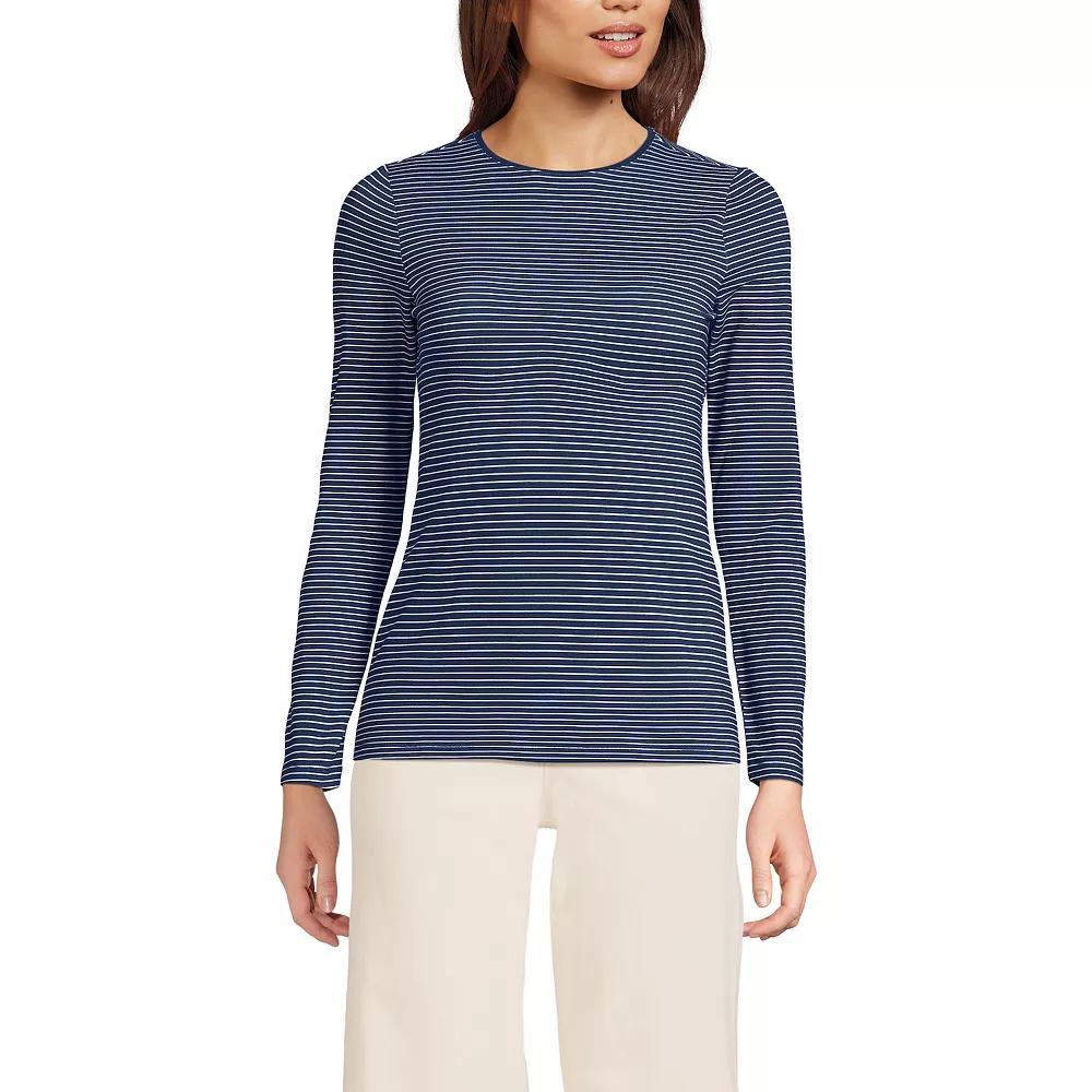 Women's Lands’ End Long Sleeve Crewneck Top,  Product Image
