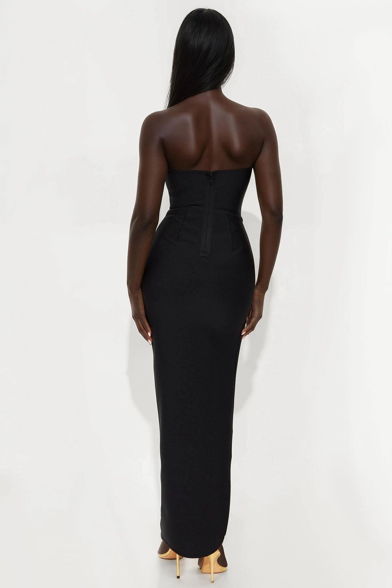 Ariana Bandage Maxi Dress - Black Female Product Image