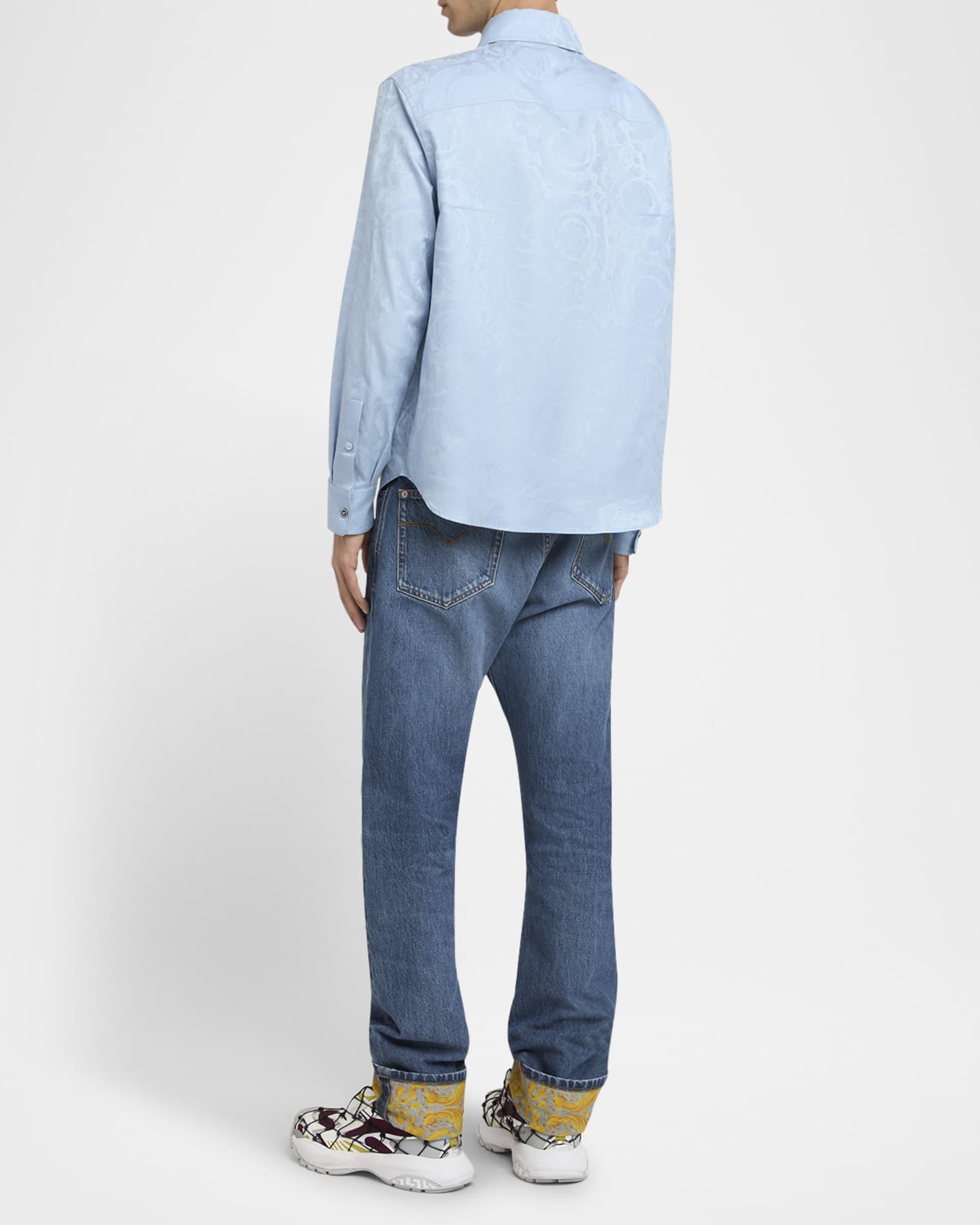 Men's Barocco Jacquard Sport Shirt Product Image