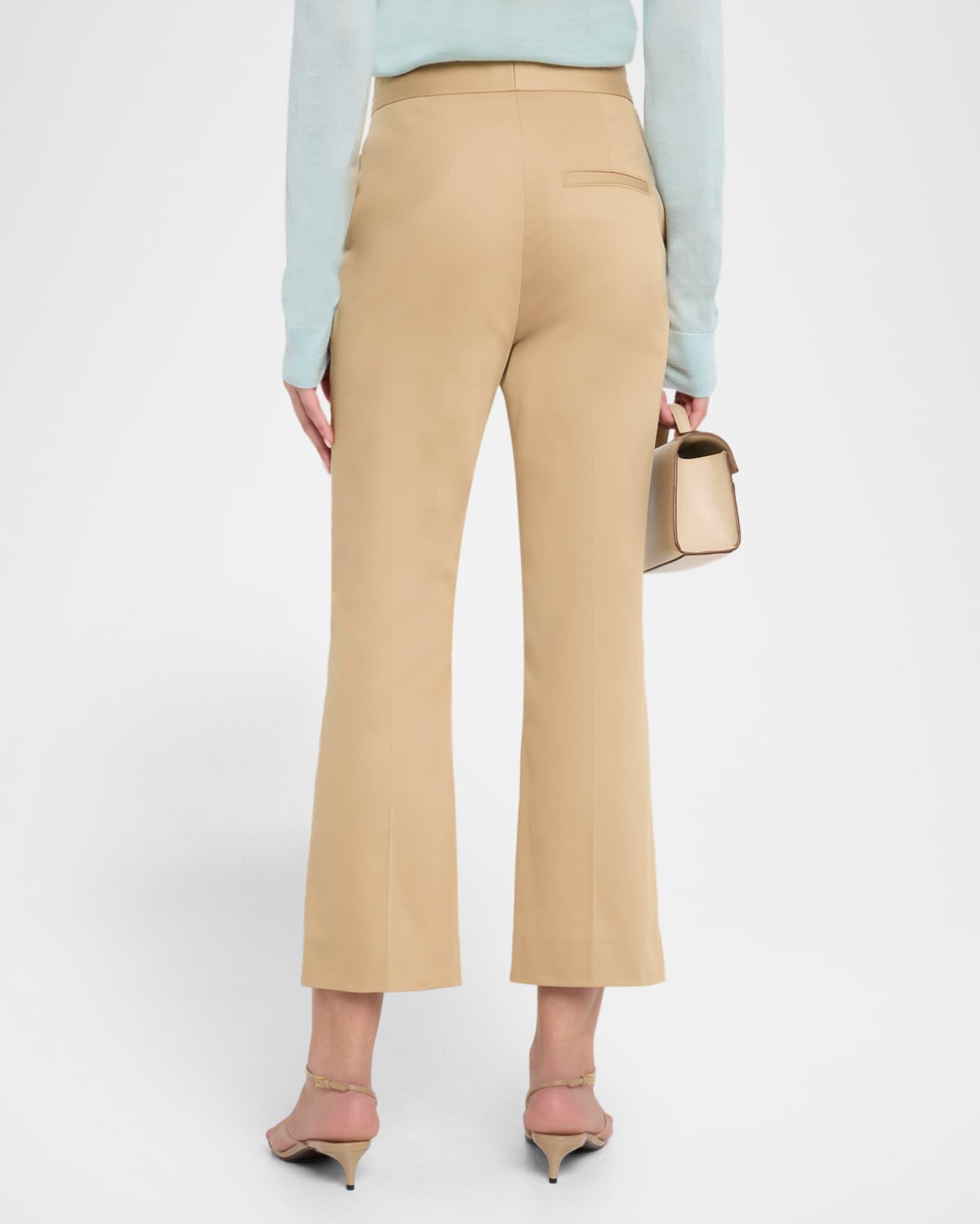High-Rise Kickflare Crop Trousers Product Image