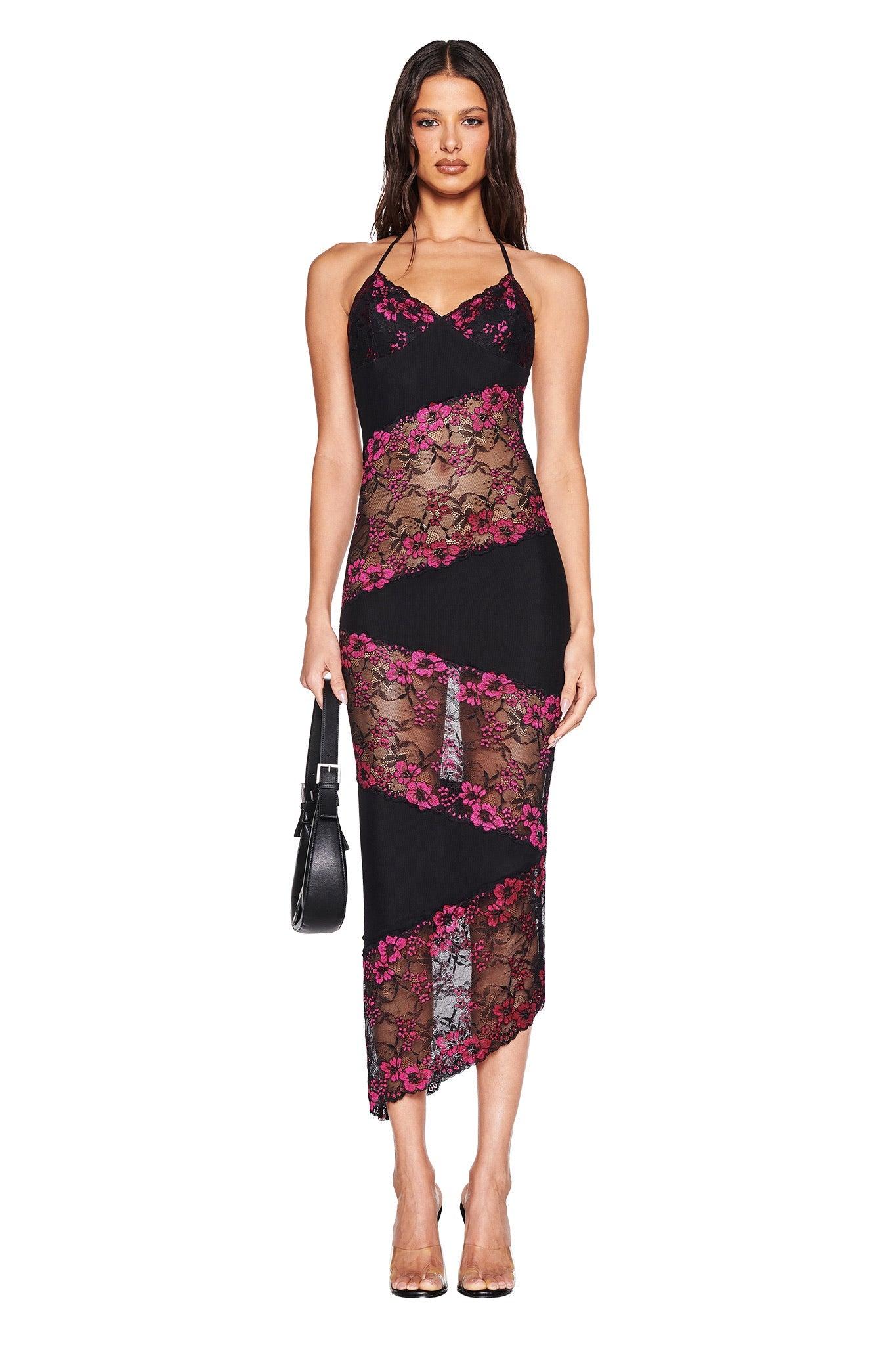 PALOMA MIDI DRESS - BLACK Product Image