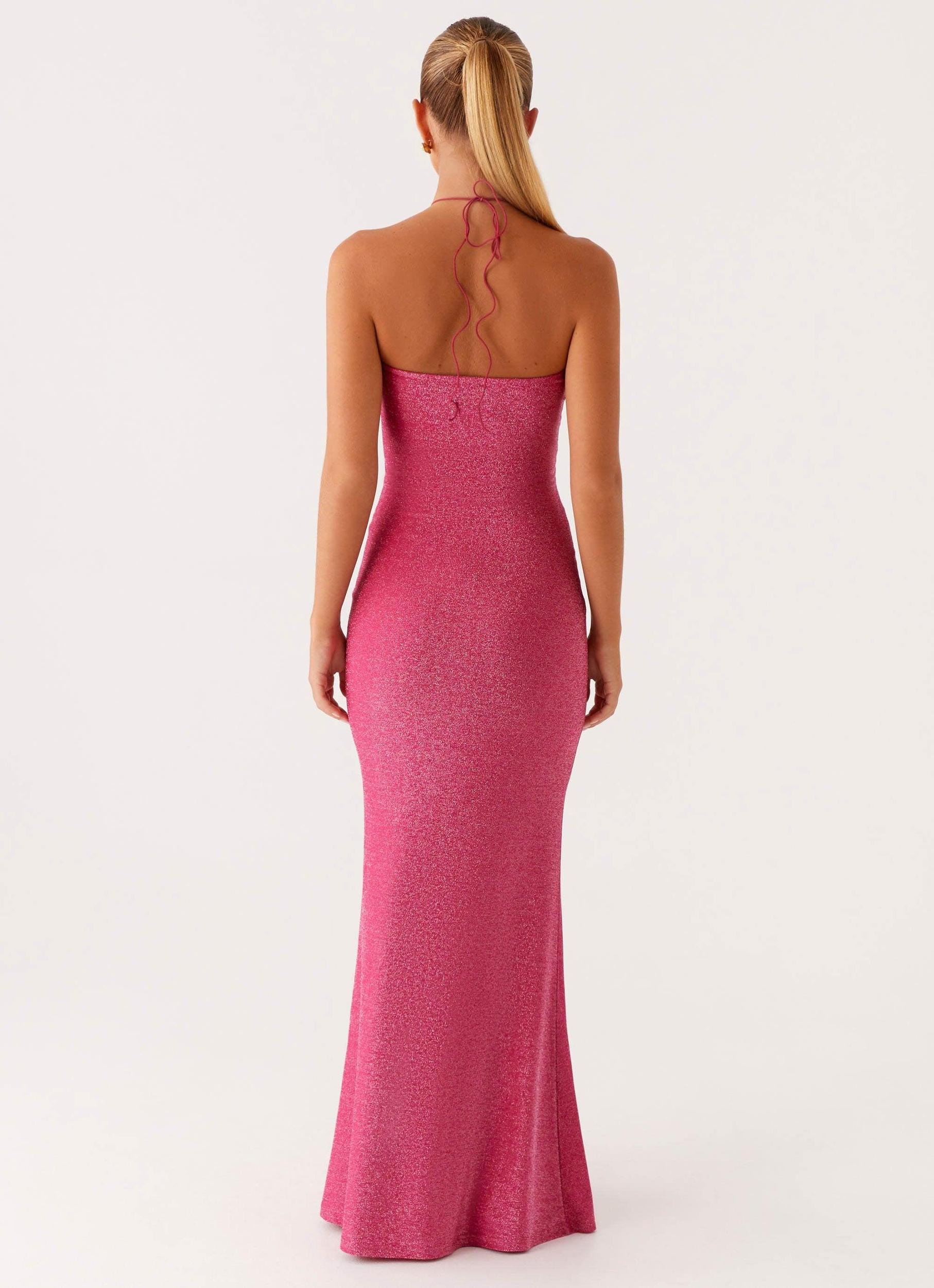 Lorenzo Maxi Dress - Raspberry Product Image