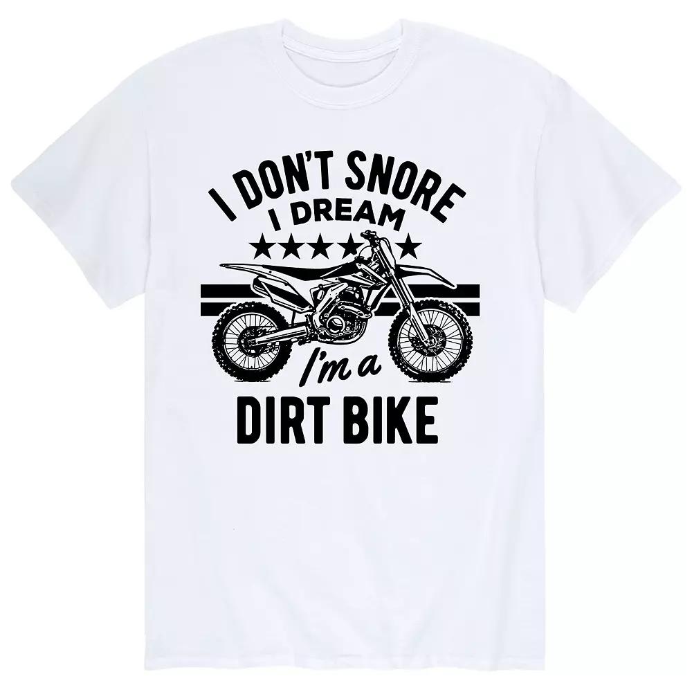 Men's I Dont Snore Dream Dirt Bike Tee,  Product Image