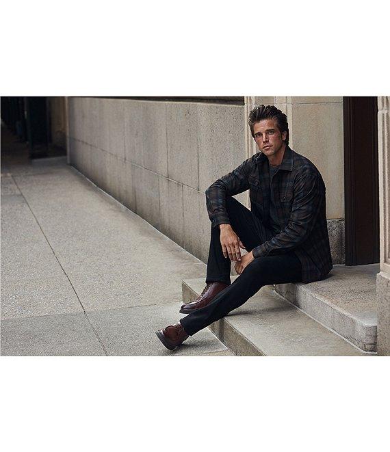 Hart Schaffner Marx The Reserve Collection Plaid Long Sleeve Shirt Jacket Product Image