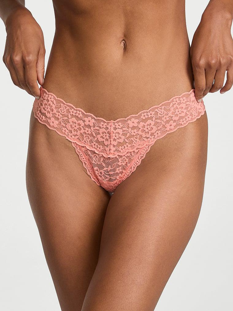 Lace Strappy-Back Thong Panty Product Image
