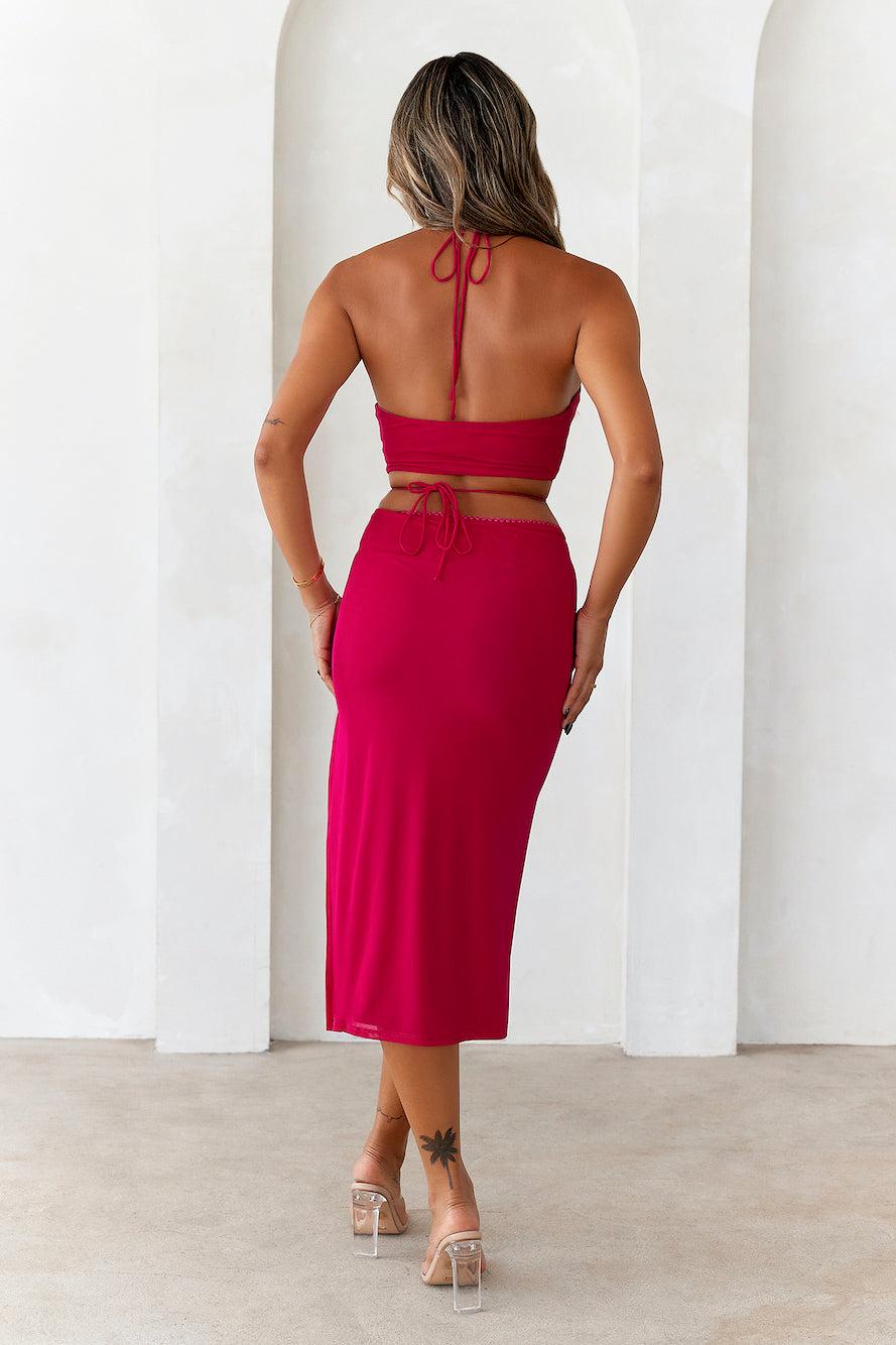 HELLO MOLLY Honey Sweet Crop Top Pink Product Image