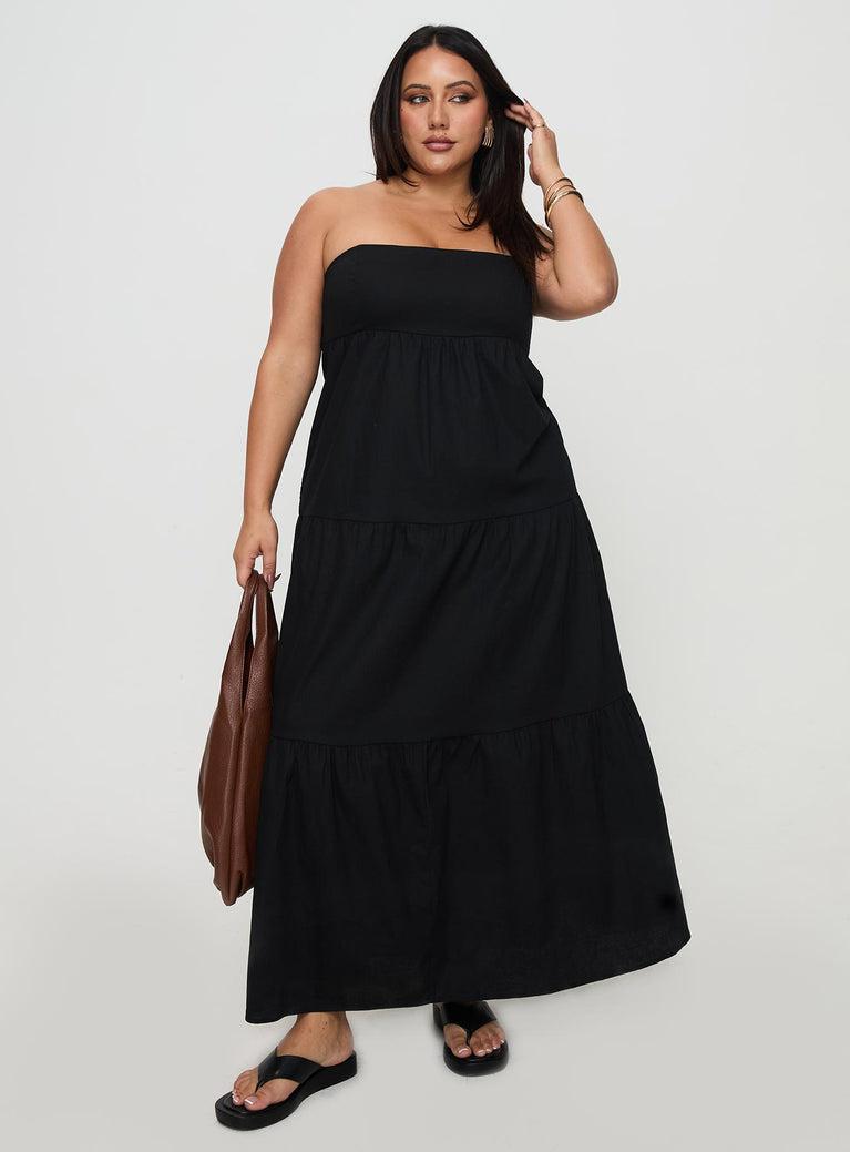 Osment Maxi Dress Black Curve Product Image