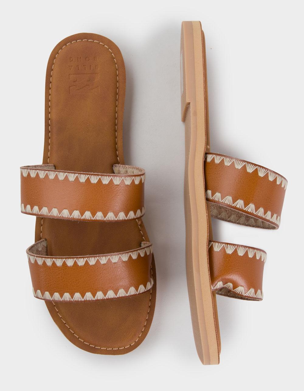 BILLABONG Lei Womens 2 Band Slide Sandals - DESERT Product Image