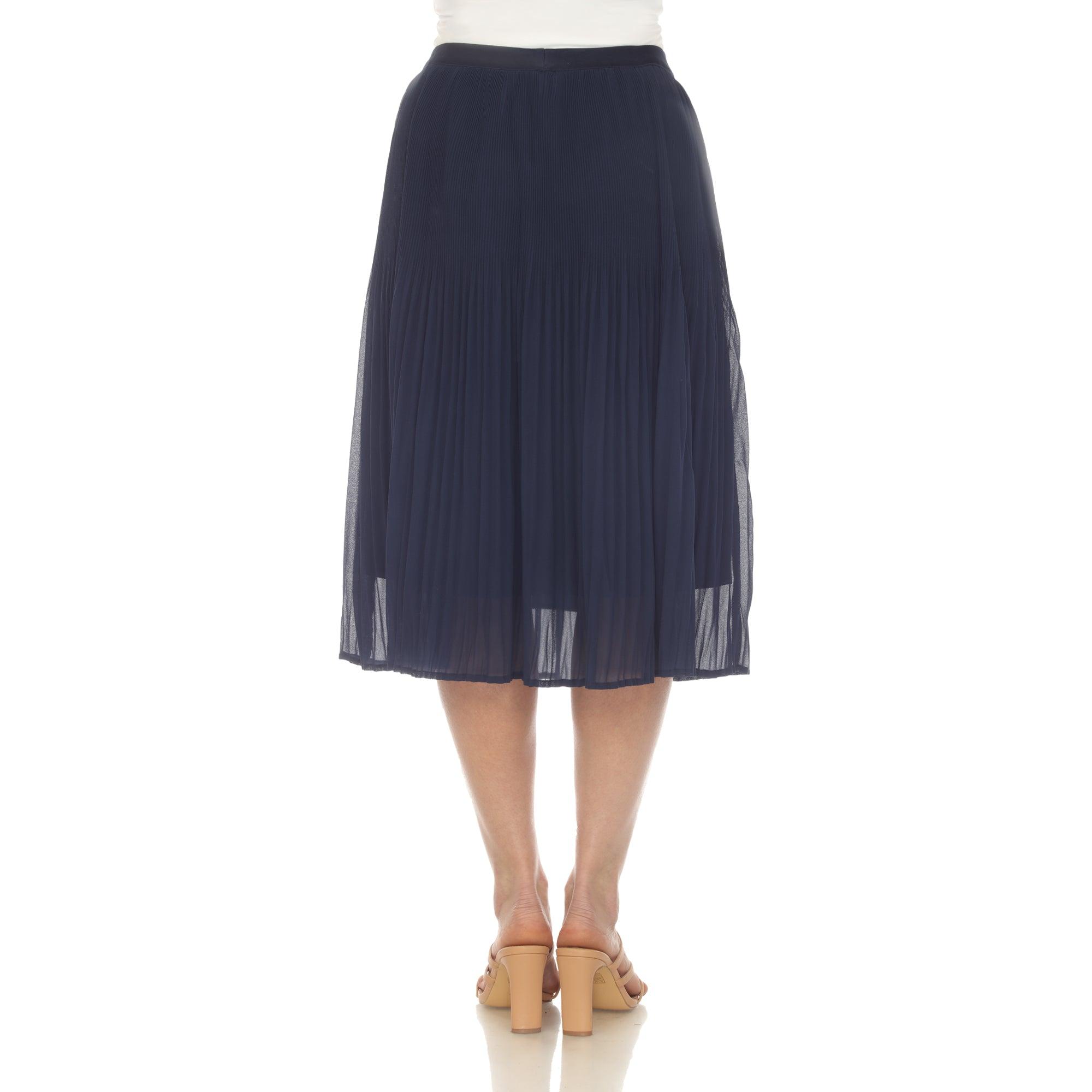 Women's Chiffon Pleated Midi Skirt Female Product Image