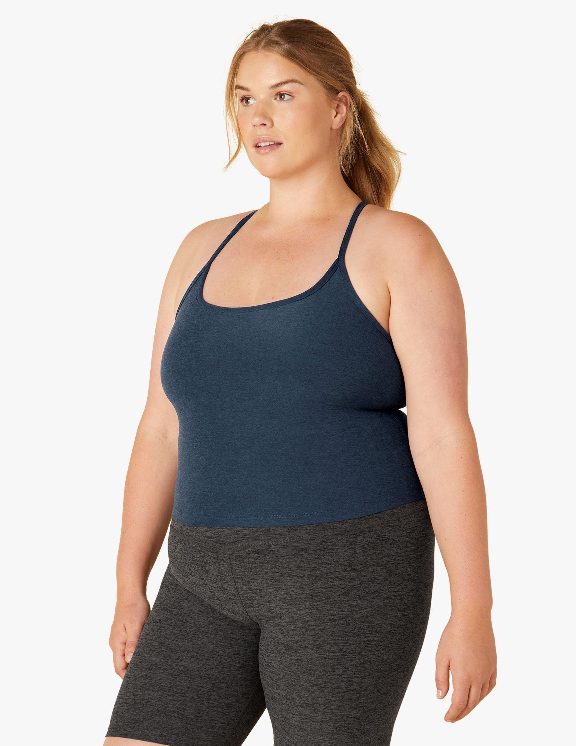 Spacedye Slim Racerback Cropped Tank Product Image