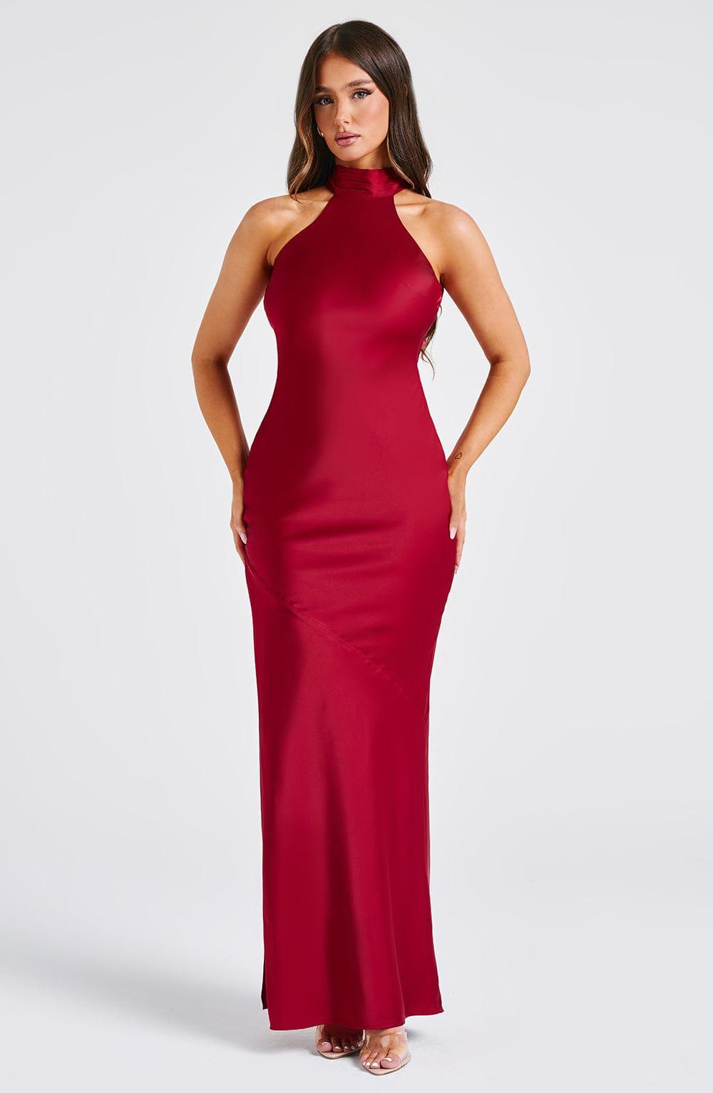 Etta Maxi Dress - Wine Product Image