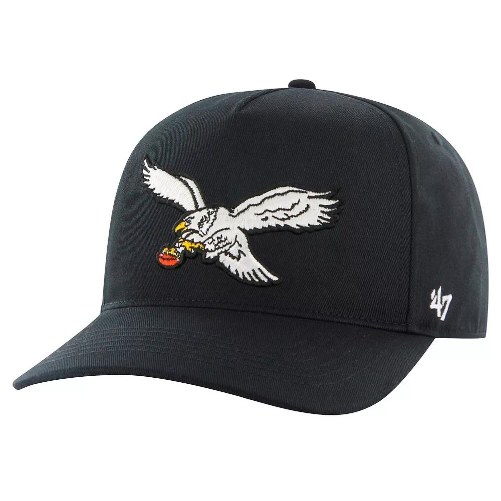 Men's '47 Black Philadelphia Eagles Hitch Adjustable Hat Product Image