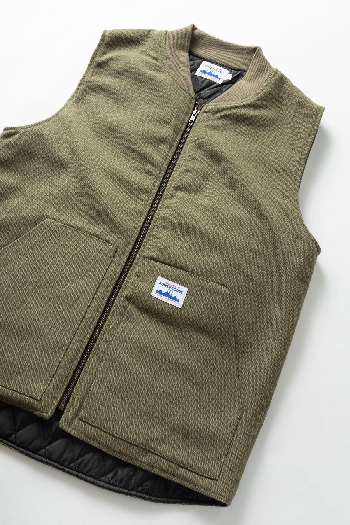 Power Goods - Canvas Work Vest - Olive Product Image