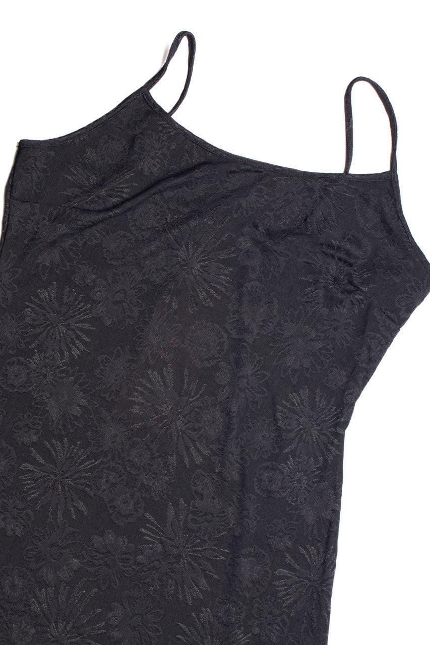 Black Jacquard Mini Dress Product Image