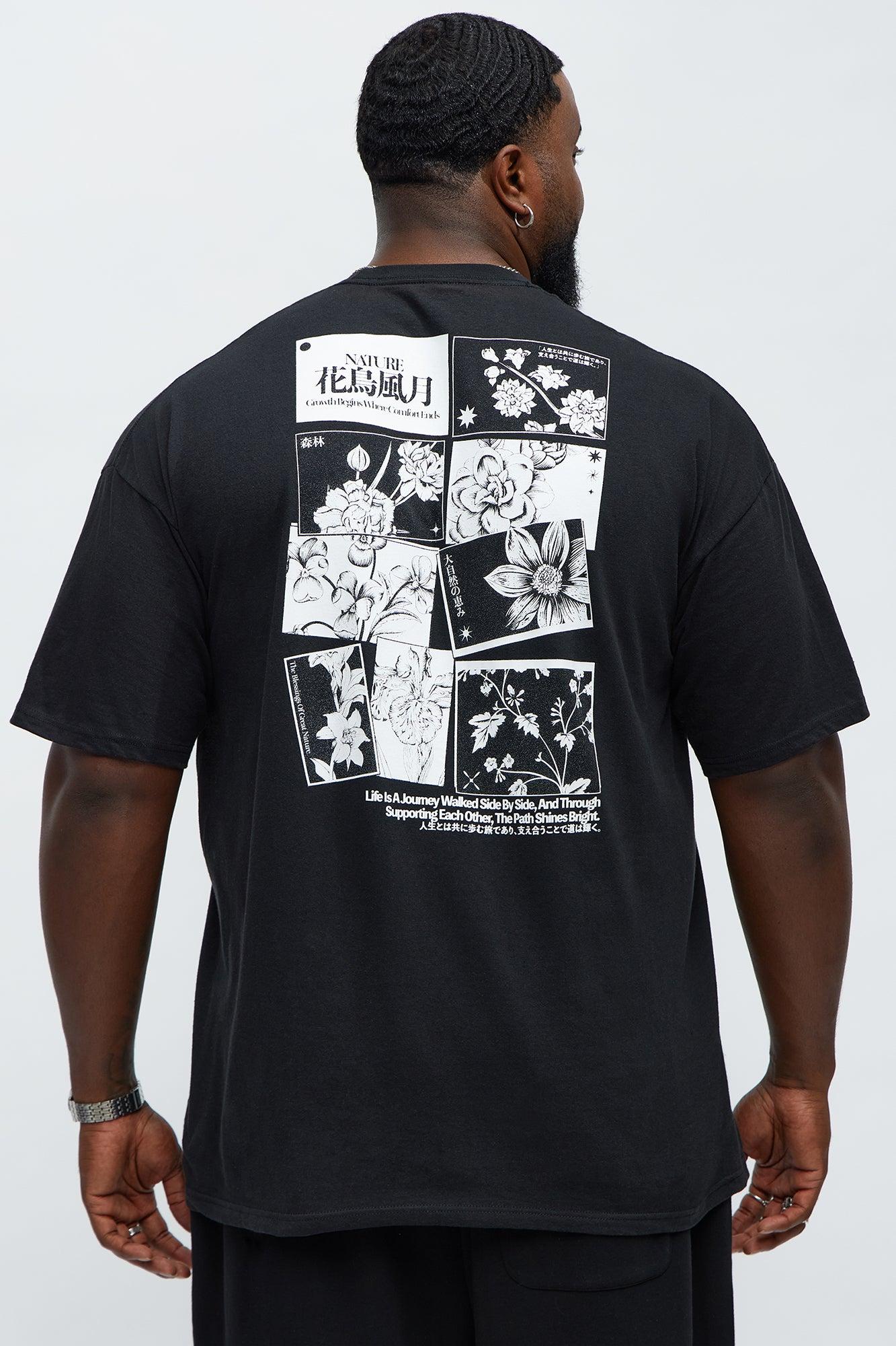 Growth Begins Kanji Short Sleeve Tee - Black Male Product Image