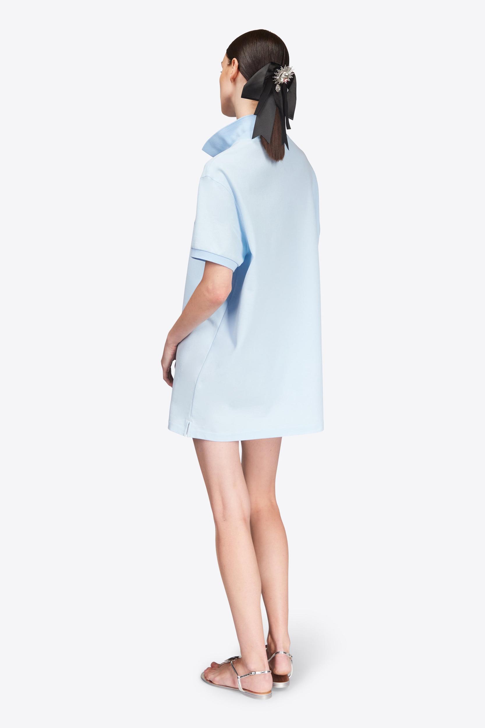 Crystal Heart Cutout Polo Dress Product Image
