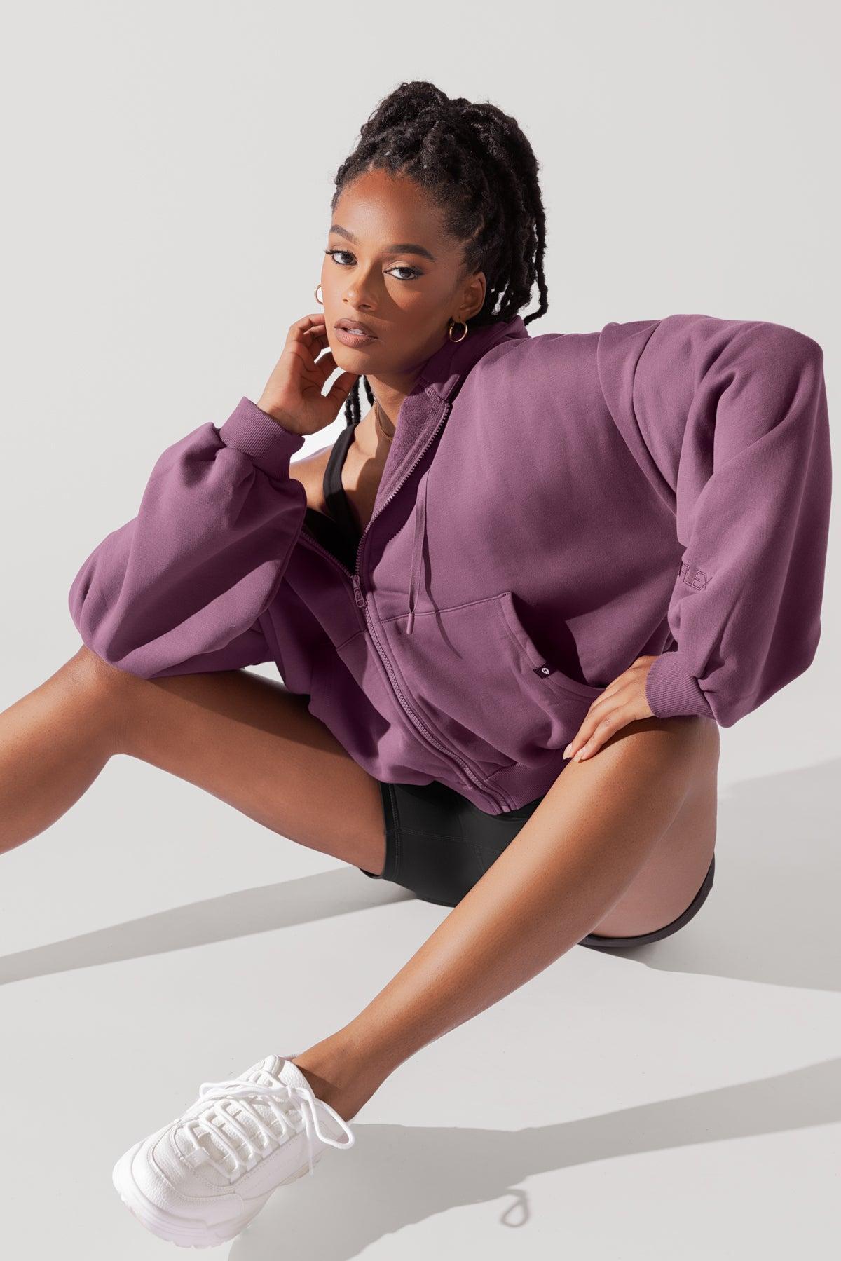 Zip Cloud Hoodie - Blush Product Image