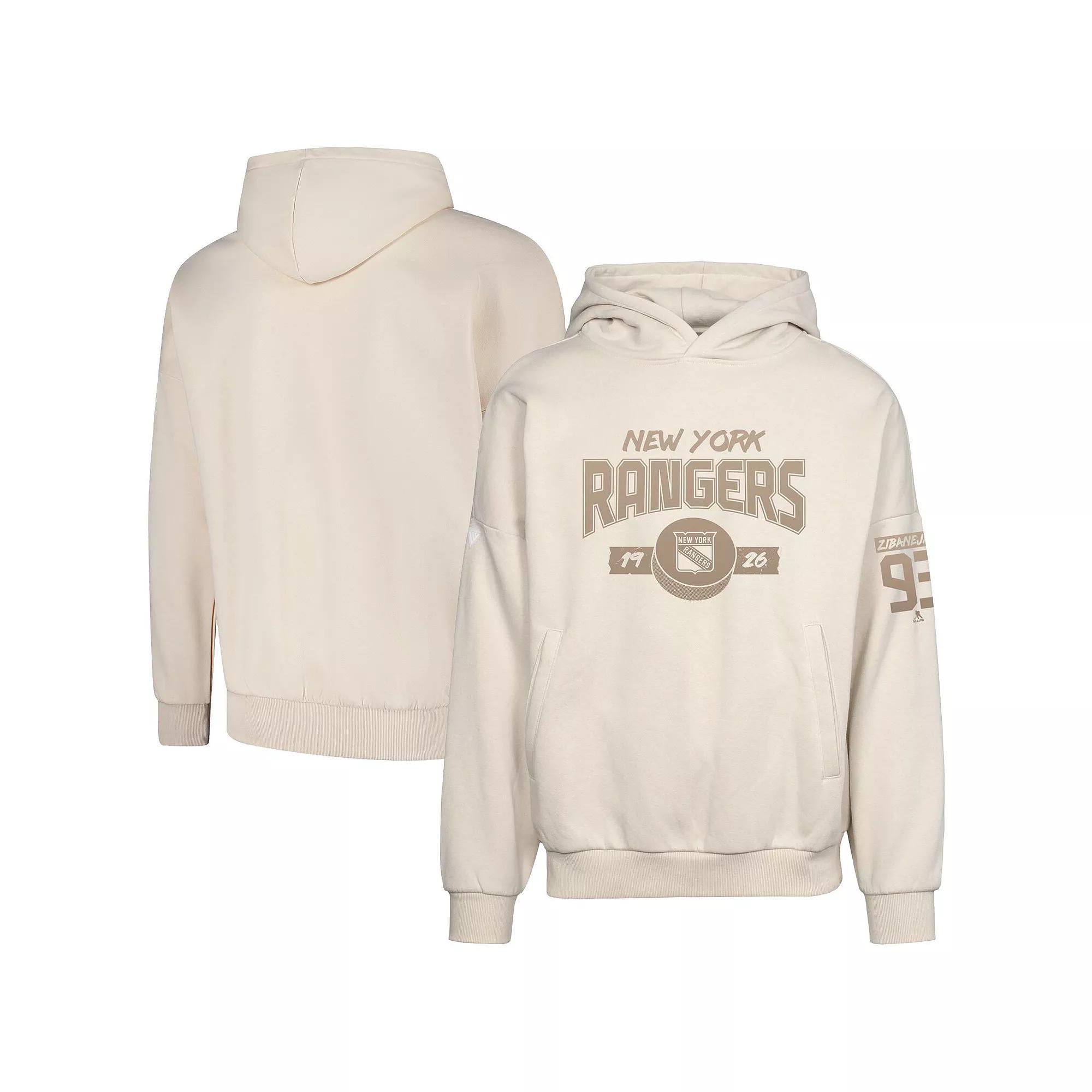 Men's Levelwear Mika Zibanejad Khaki New York Rangers Over Product Image