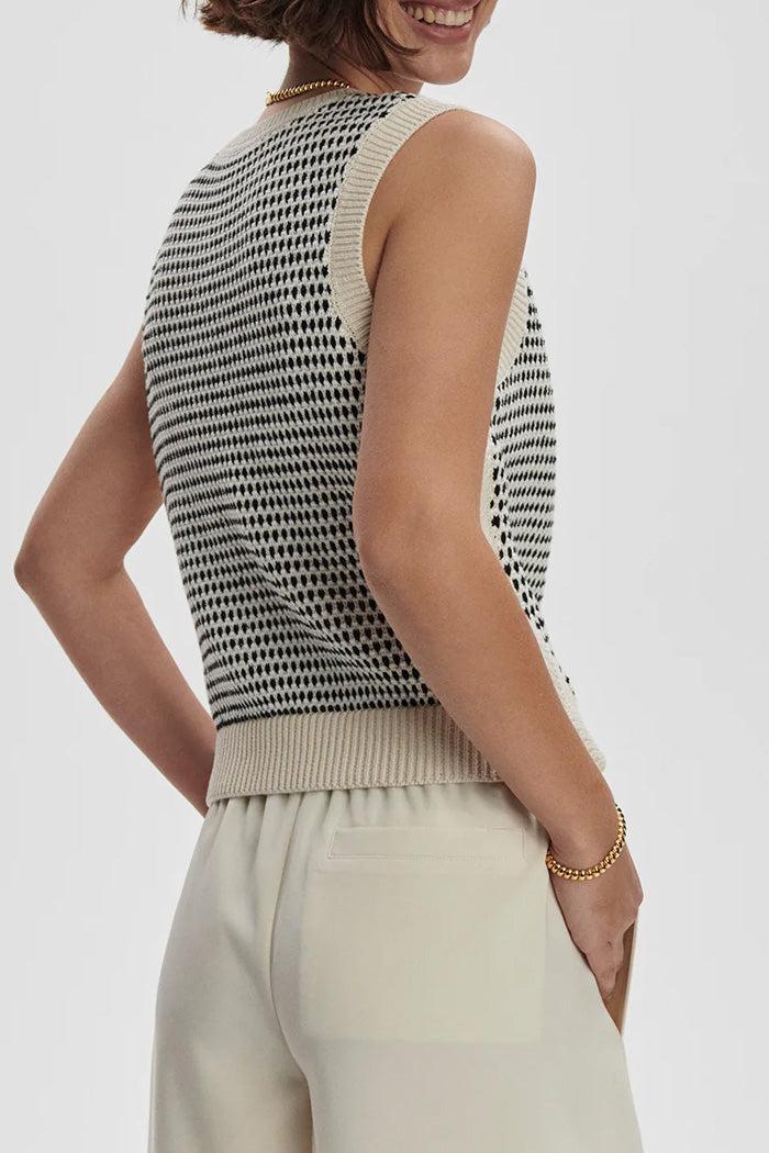 Knowles Textured Knit Vest Product Image